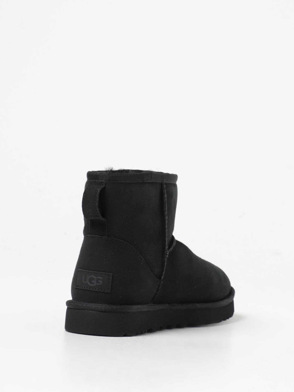 UGG FLAT ANKLE BOOTS: Shoes woman UGG, Black - Img 3