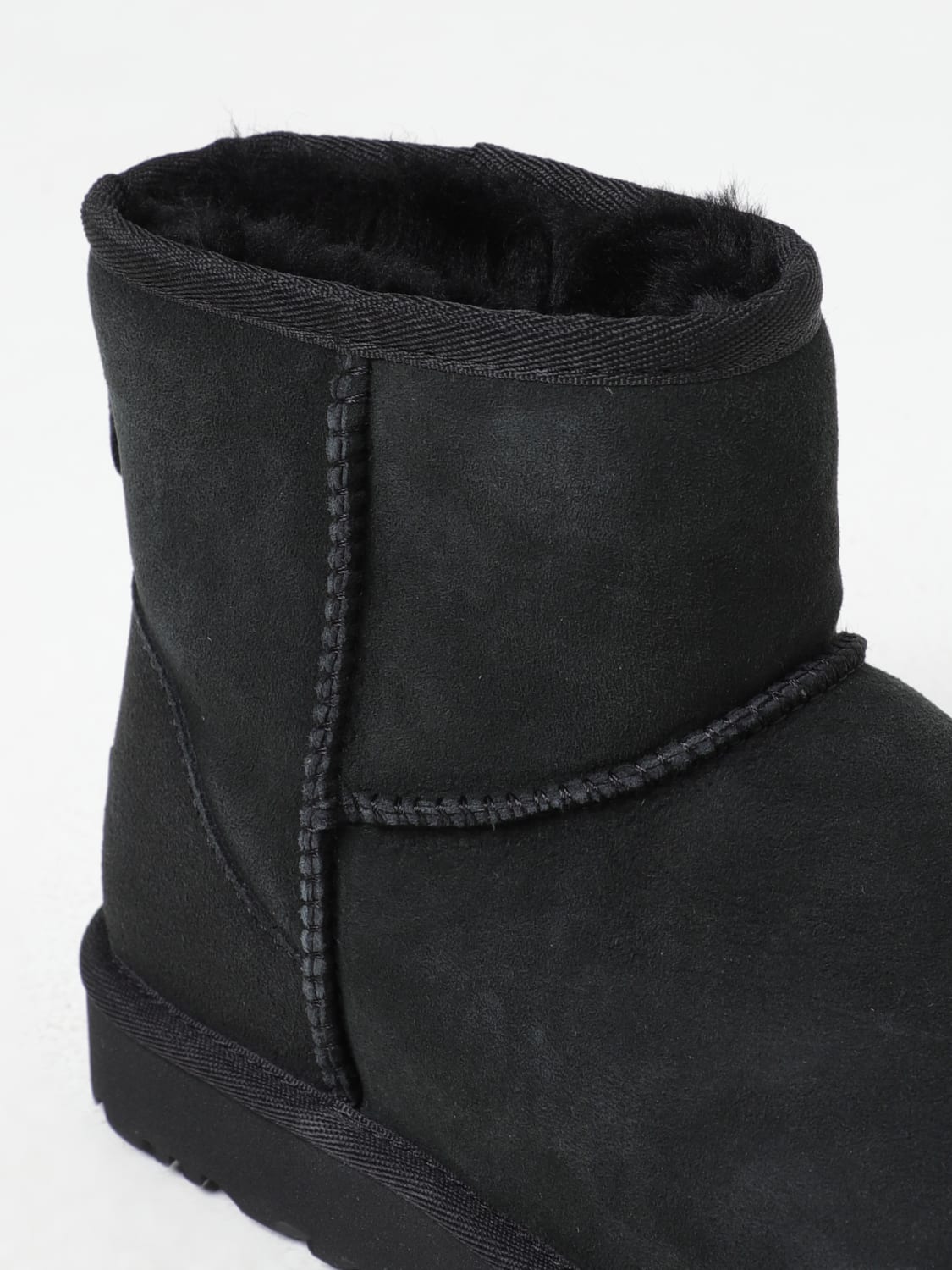 UGG FLAT ANKLE BOOTS: Shoes woman UGG, Black - Img 4