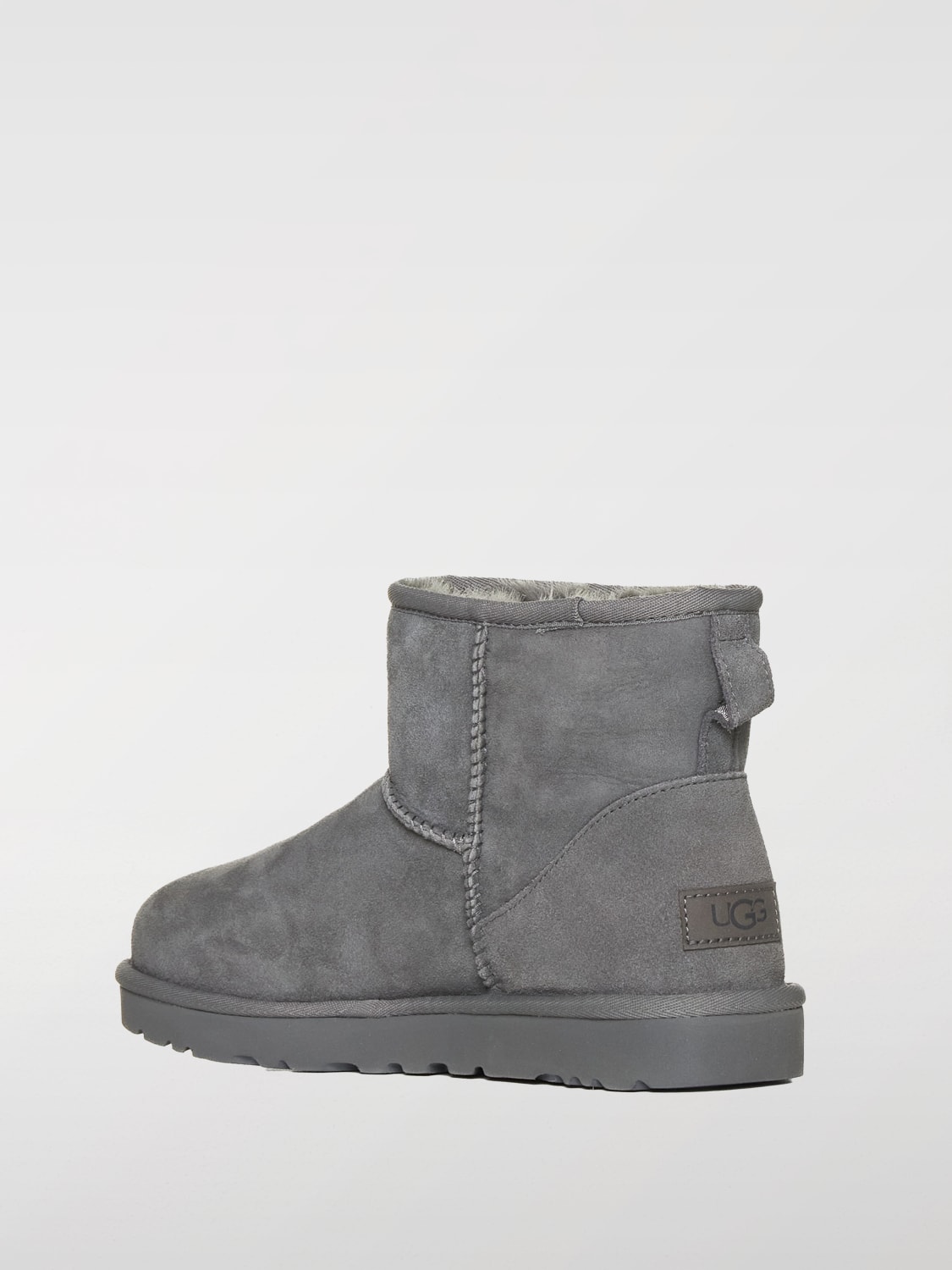 UGG FLAT ANKLE BOOTS: Shoes woman UGG, Grey - Img 3