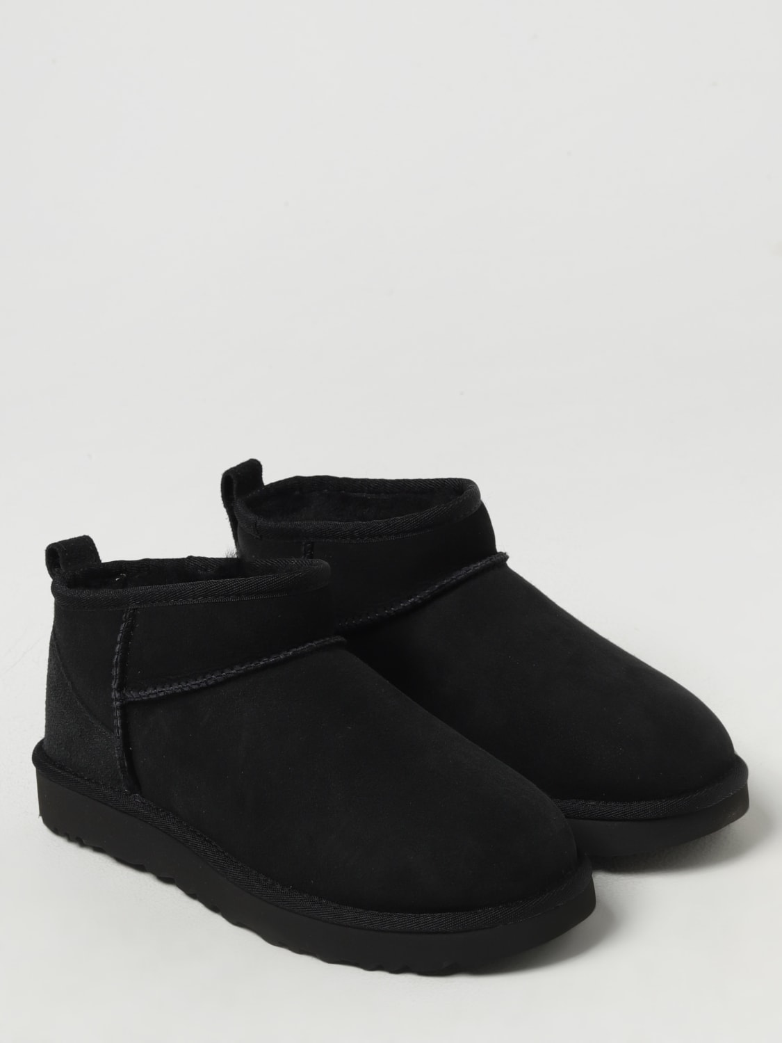 UGG FLAT ANKLE BOOTS: Shoes woman UGG, Black - Img 2