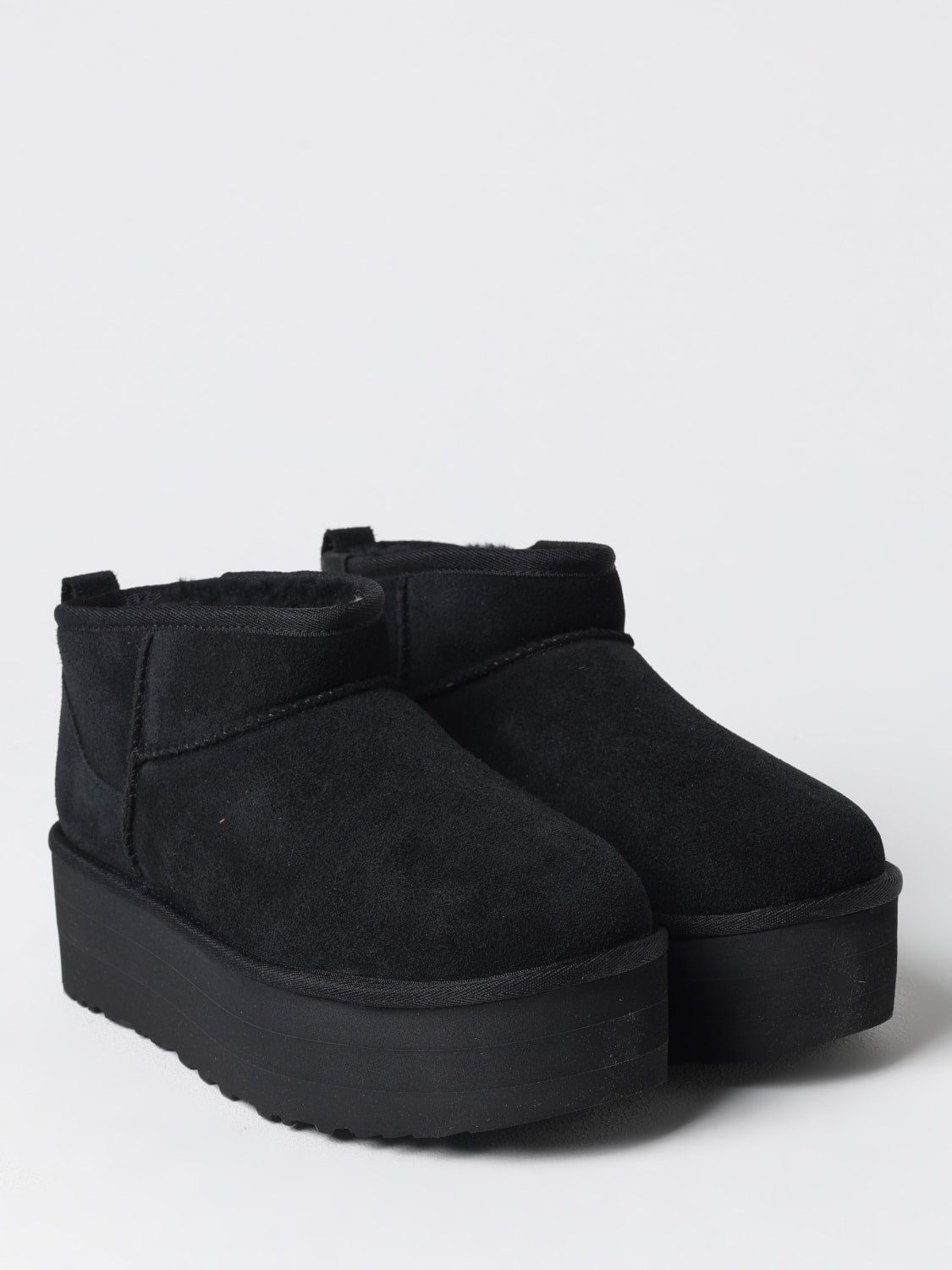 UGG FLACHE STIEFELETTEN: Schuhe damen UGG, Schwarz - Img 2