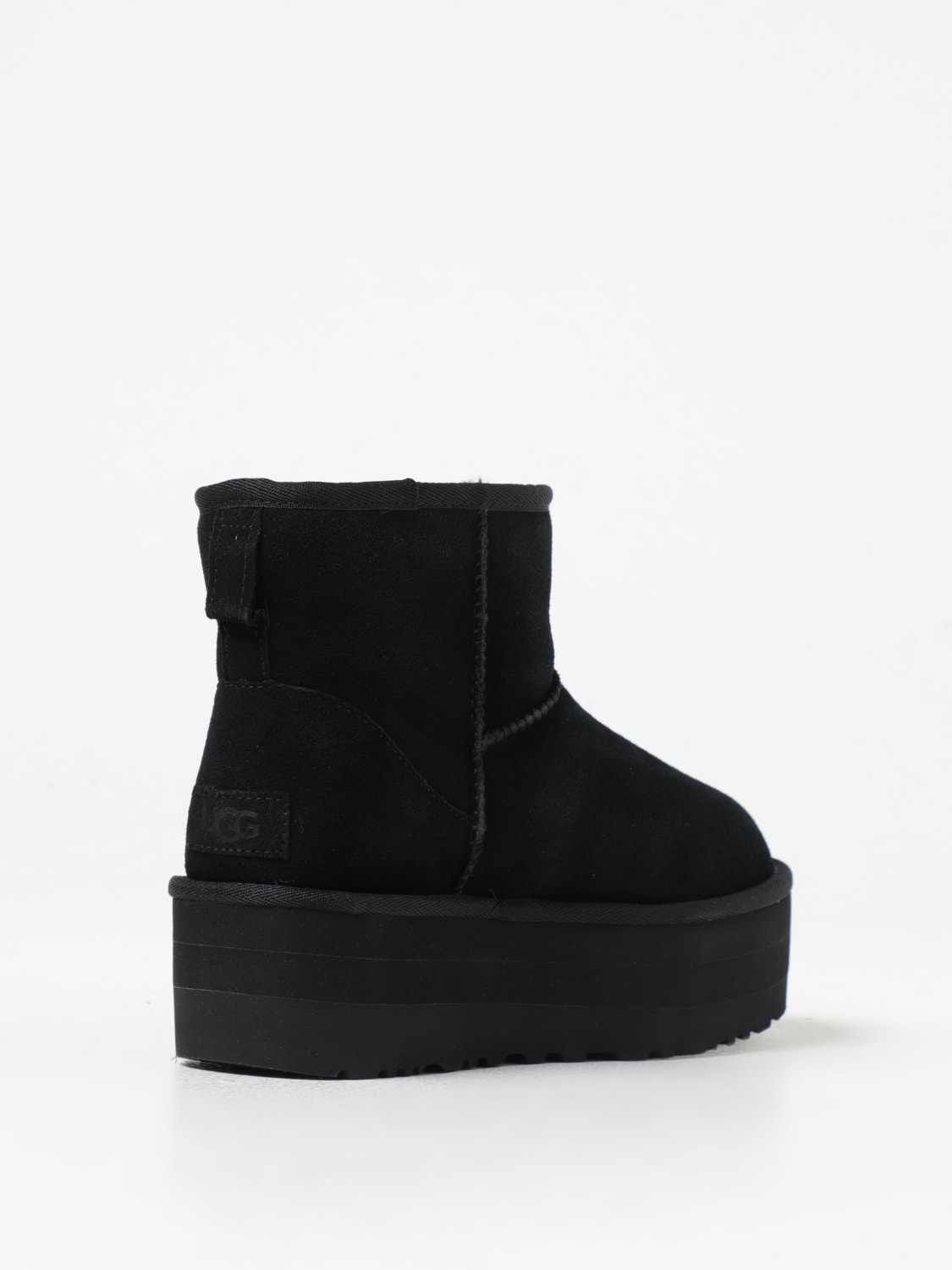 UGG FLAT ANKLE BOOTS: Shoes woman UGG, Black - Img 3