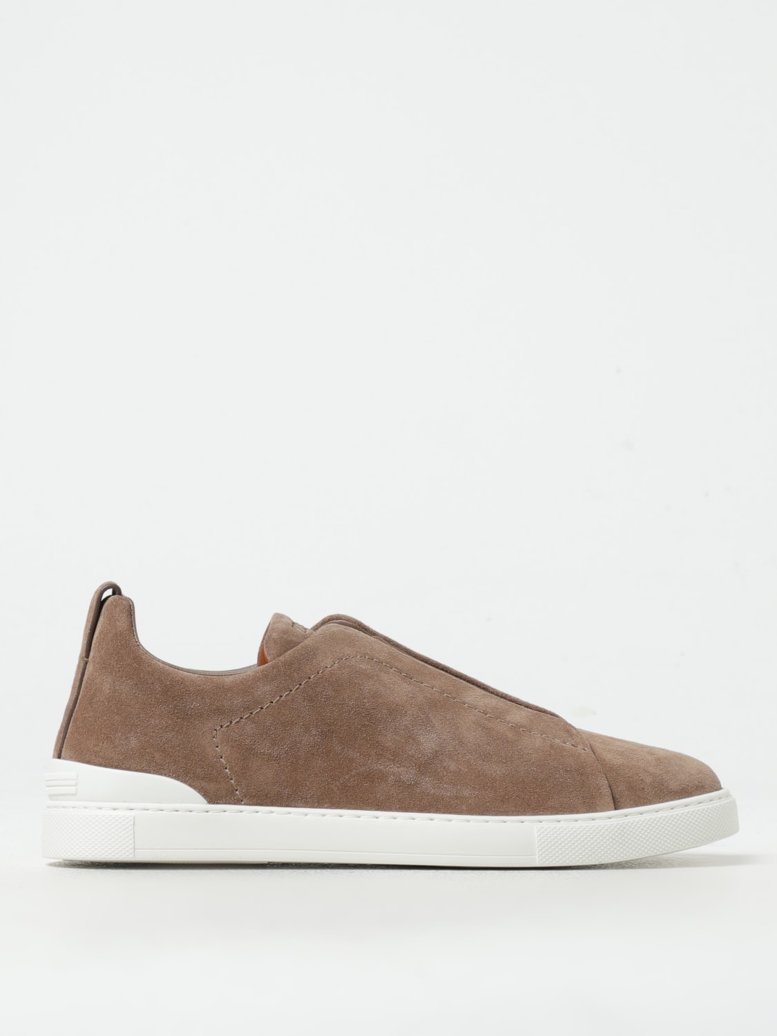 Giglio Sneakers Triple Stitch Zegna in camoscio