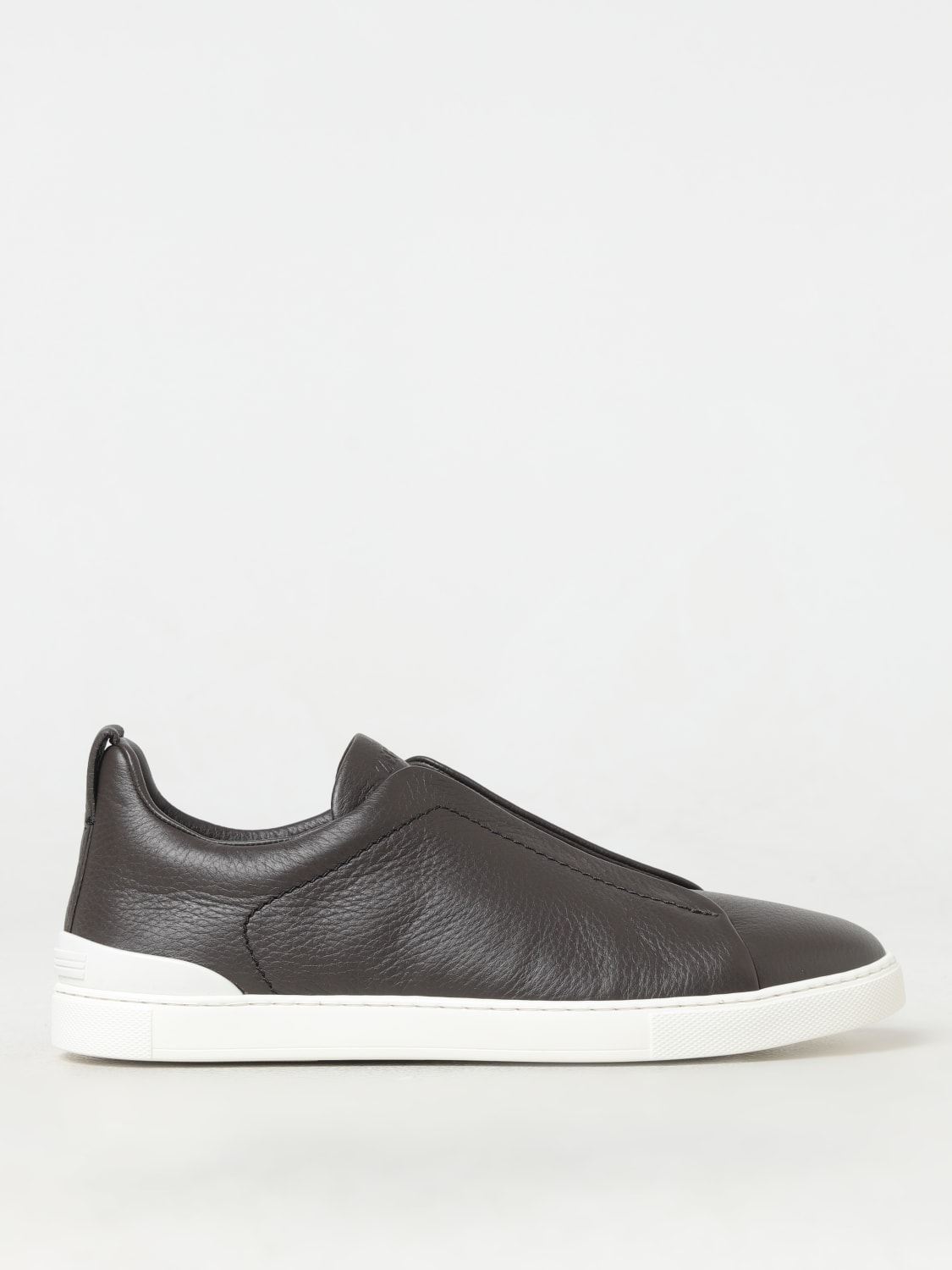 Giglio Sneakers Triple Stitch Zegna in pelle a grana