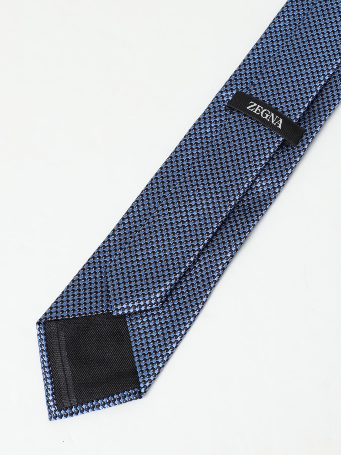 ZEGNA TIE: Tie men Zegna, Gnawed Blue - Img 2