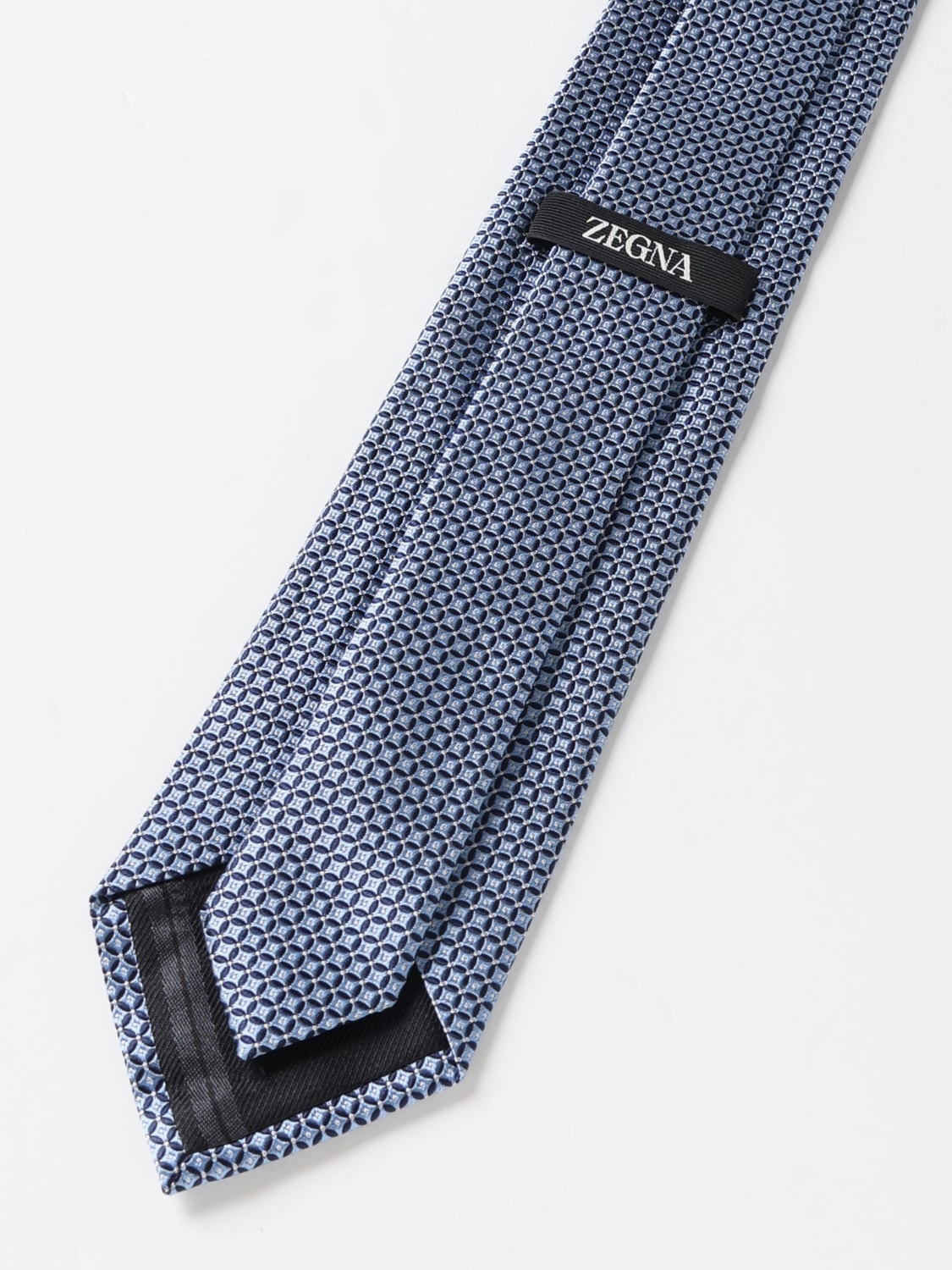 ZEGNA TIE: Tie men Zegna, Gnawed Blue - Img 2