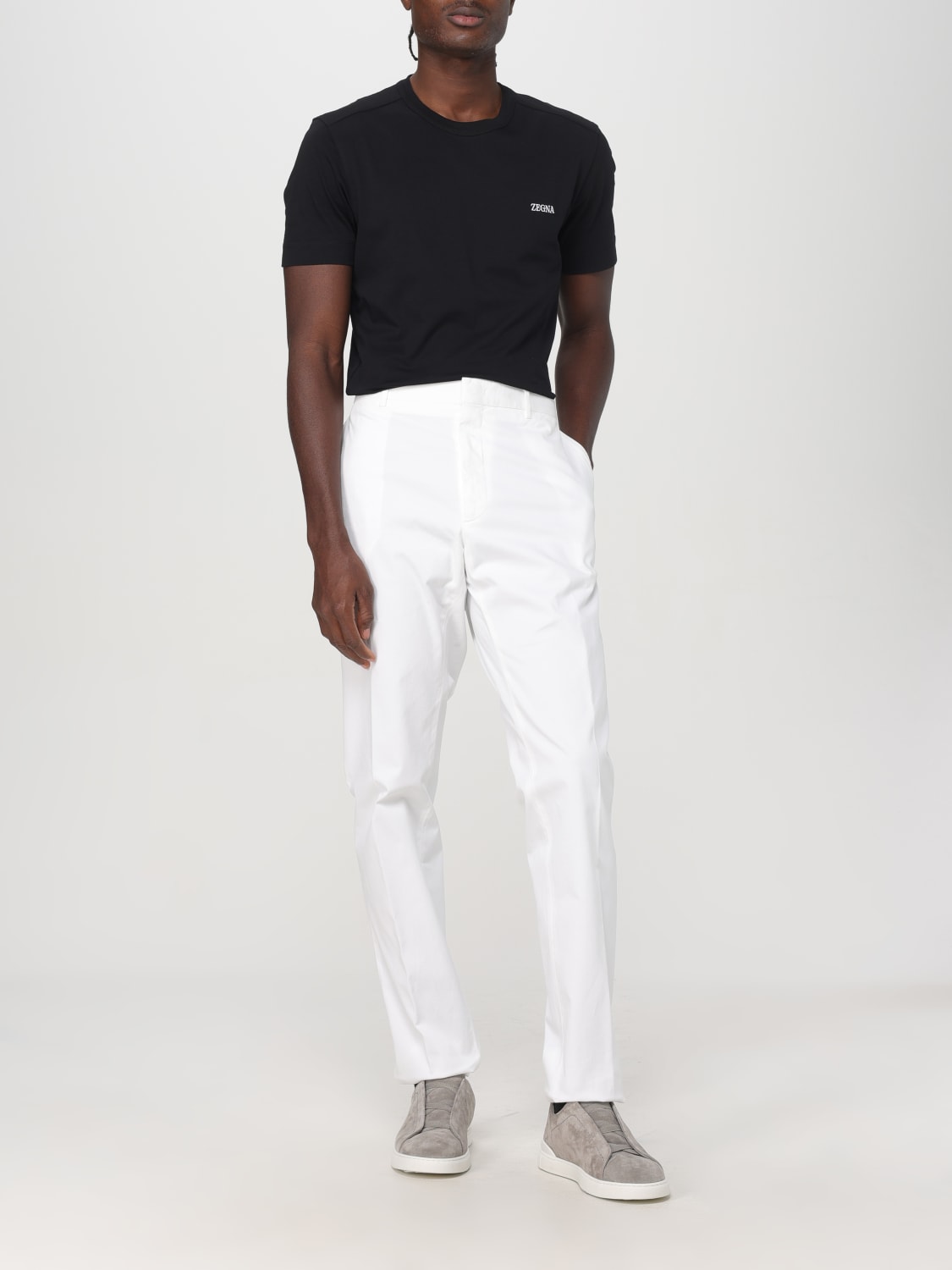 ZEGNA PANTALÓN: Pantalón hombre Zegna, Blanco - Img 2