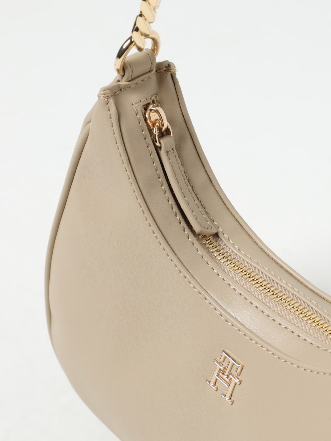 TOMMY HILFIGER SHOULDER BAG: Shoulder bag woman Tommy Hilfiger, Beige - Img 3