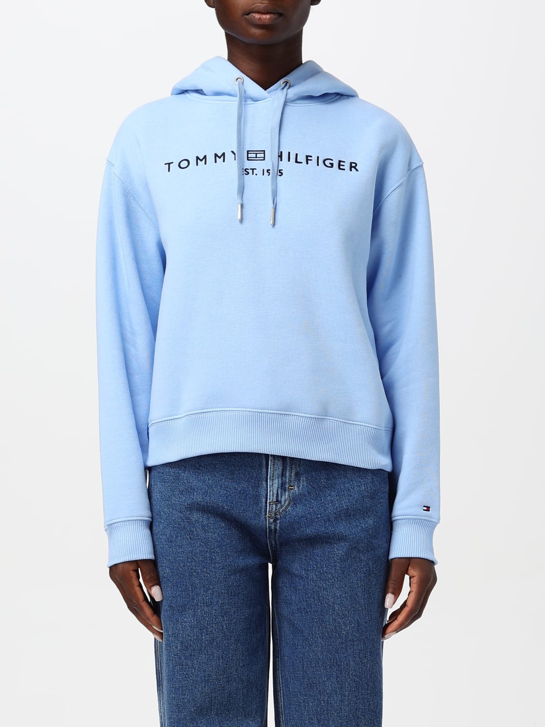 TOMMY HILFIGER SWEATSHIRT: Sweatshirt woman Tommy Hilfiger, Gnawed Blue - Img 1