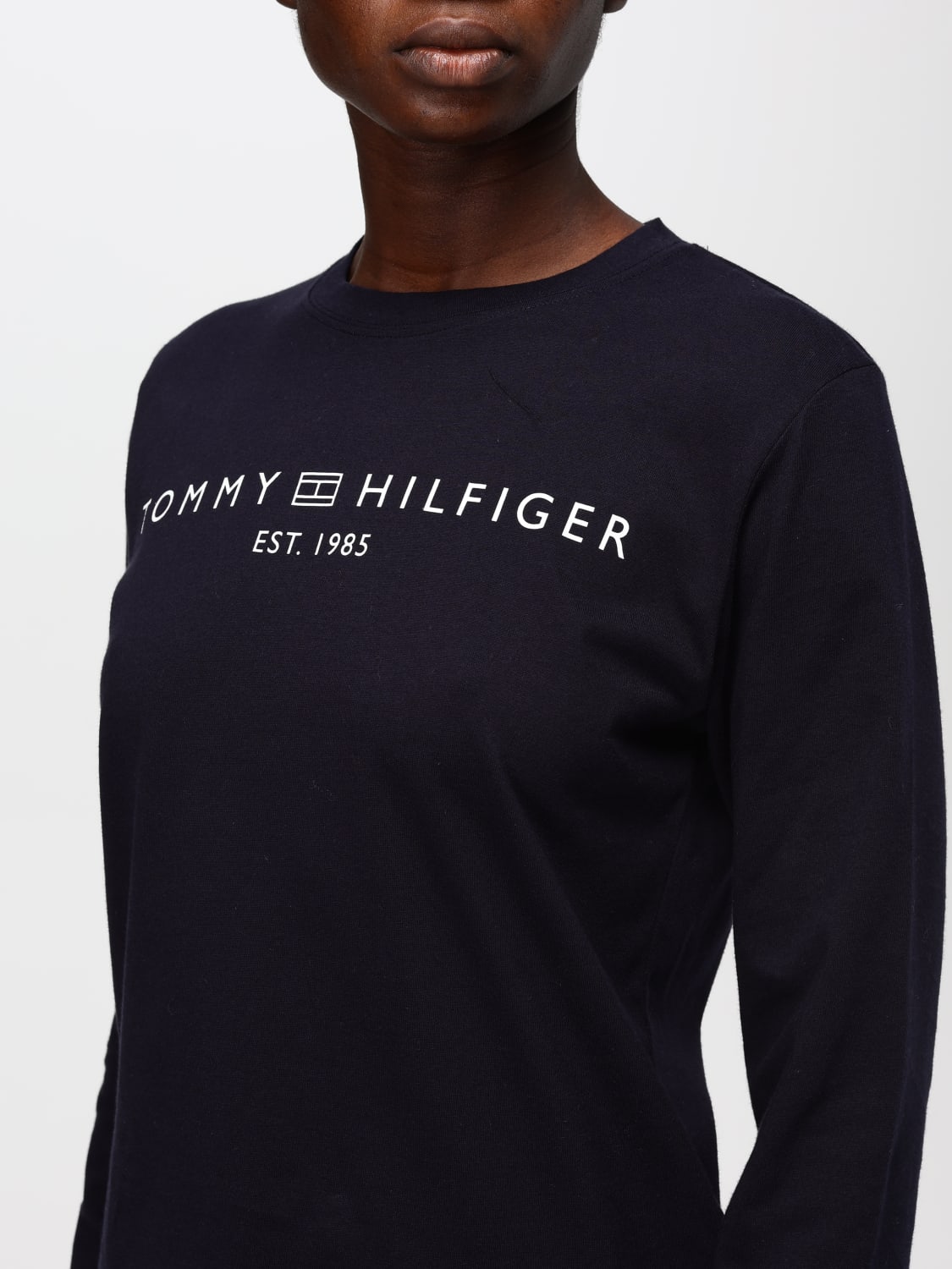 TOMMY HILFIGER T-SHIRT: T-shirt woman Tommy Hilfiger, Blue - Img 3