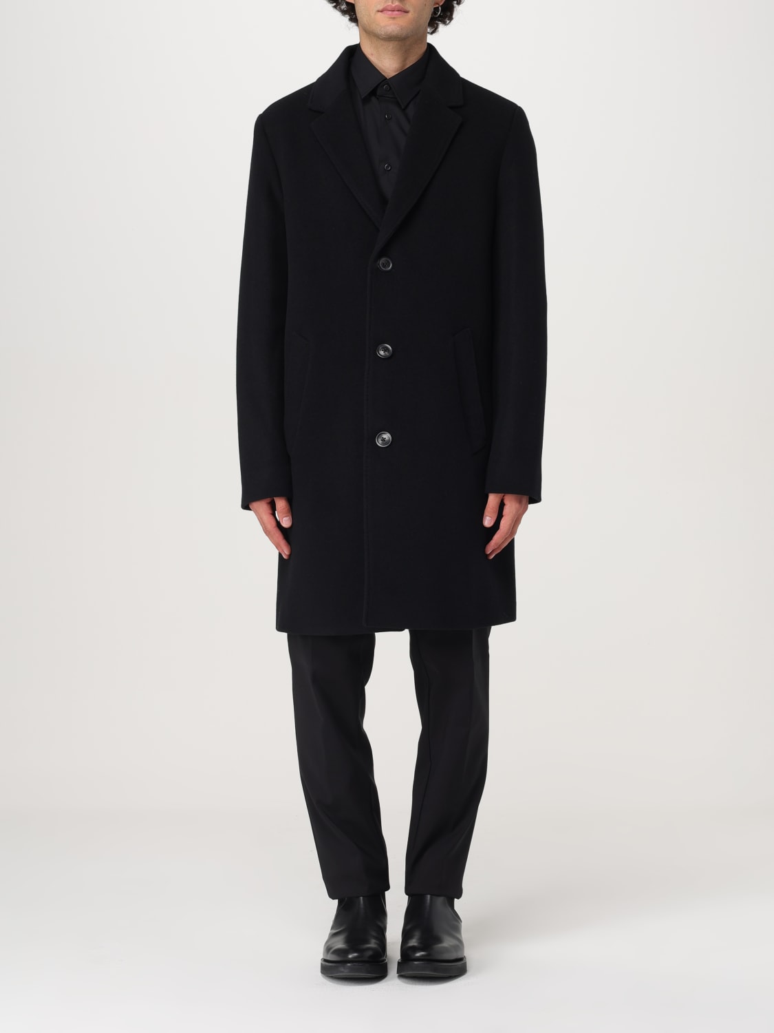 TOMMY HILFIGER COAT: Coat men Tommy Hilfiger, Black - Img 1