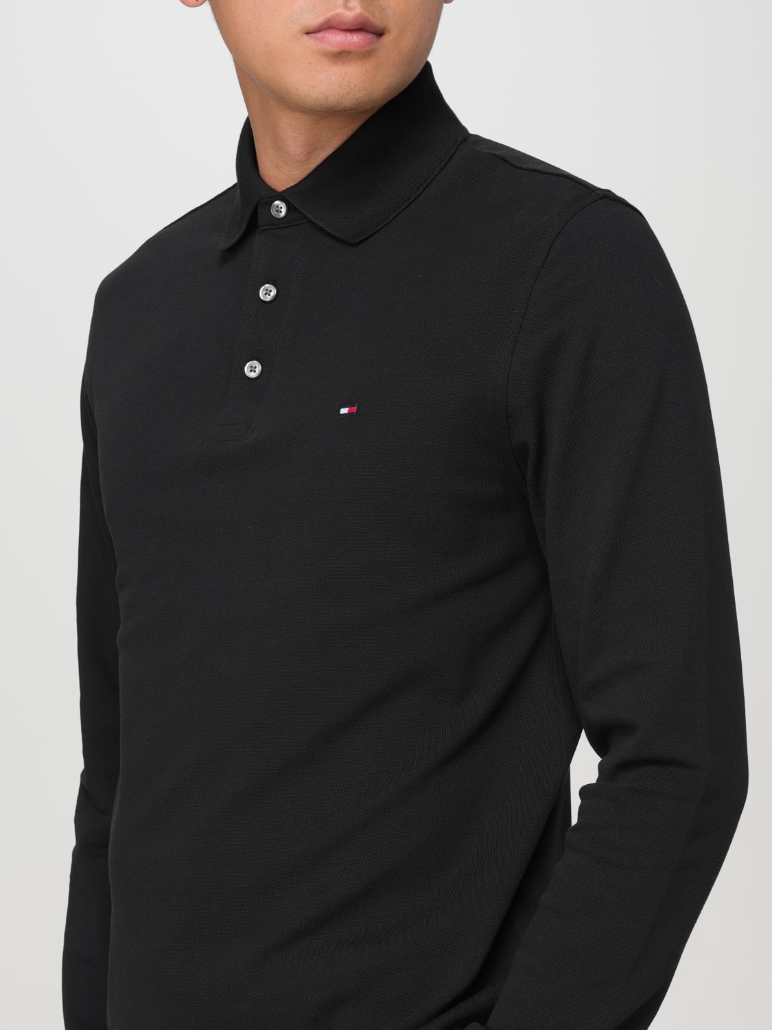 TOMMY HILFIGER POLO SHIRT: Polo shirt men Tommy Hilfiger, Black - Img 3