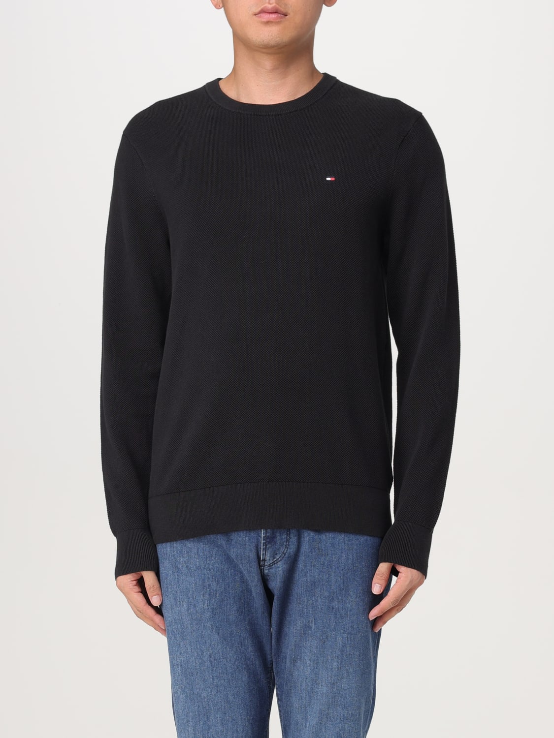 TOMMY HILFIGER SWEATER: Sweater men Tommy Hilfiger, Black - Img 1