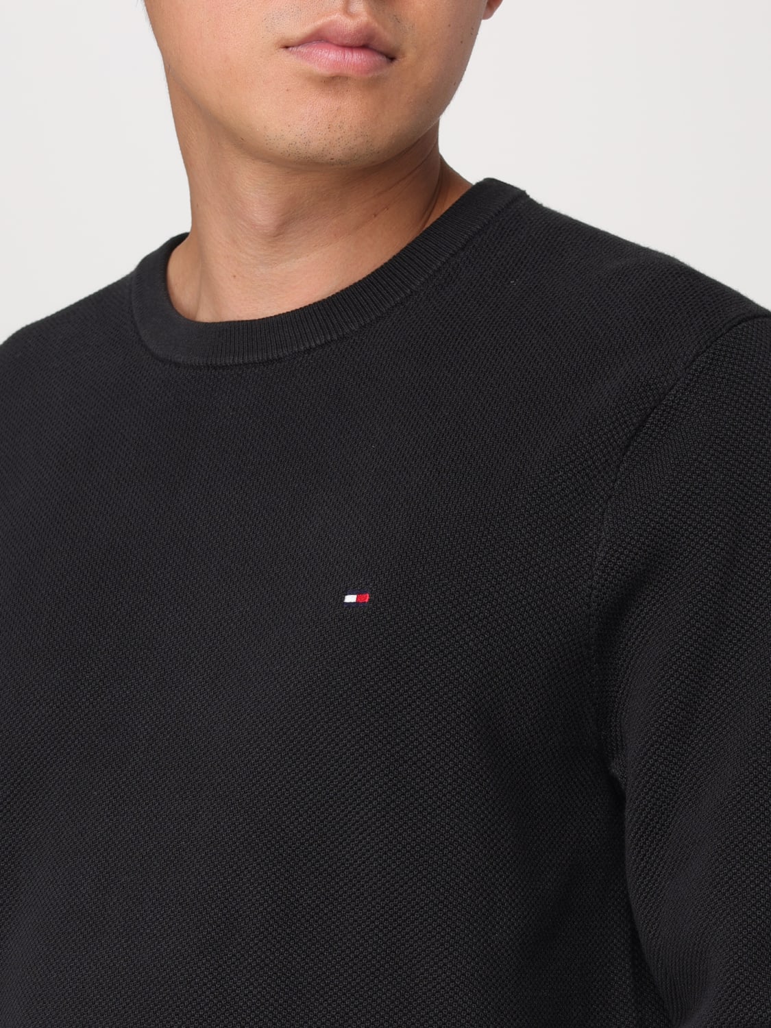 TOMMY HILFIGER SWEATER: Sweater men Tommy Hilfiger, Black - Img 3