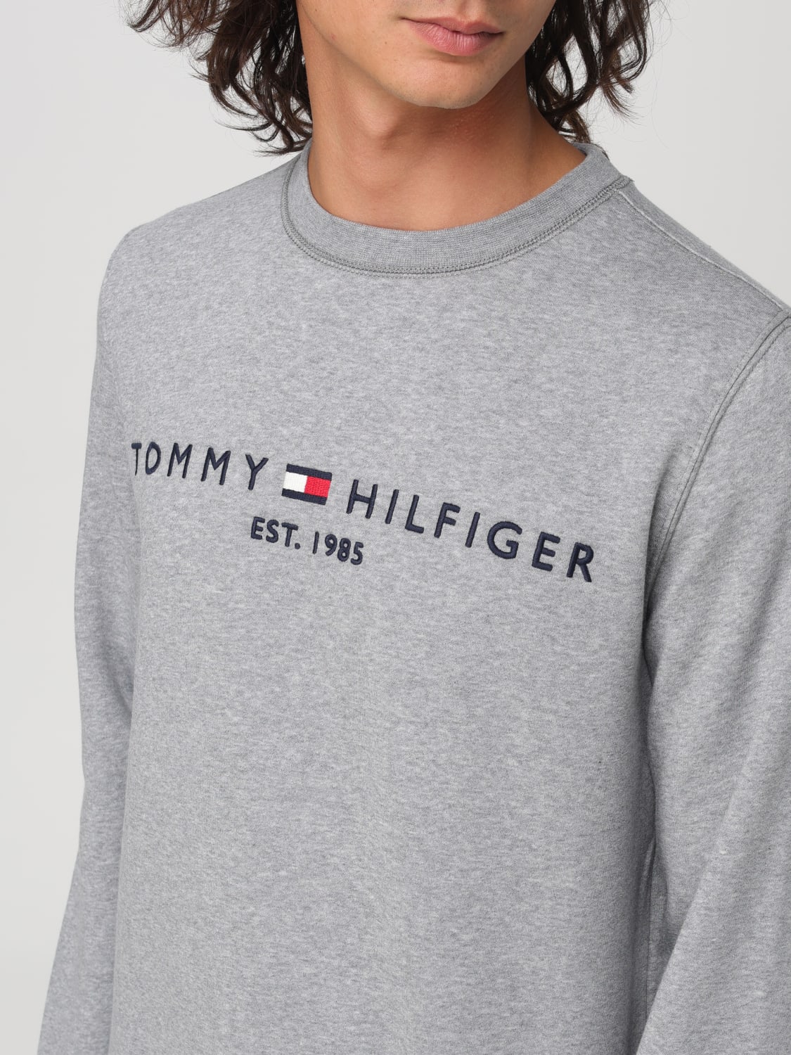 TOMMY HILFIGER SWEATSHIRT: Sweatshirt men Tommy Hilfiger, Grey - Img 3