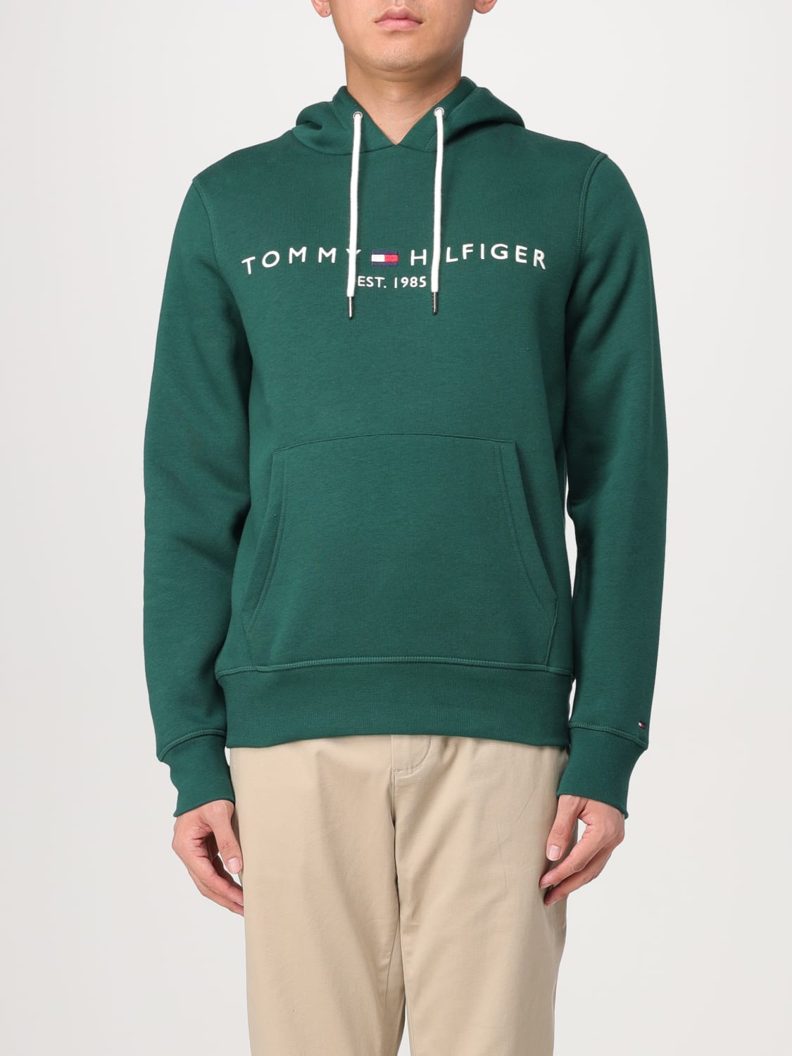 TOMMY HILFIGER：スウェットシャツ メンズ - グリーン | GIGLIO.COMオンラインのTommy Hilfiger スウェットシャツ  MW0MW11599L6K