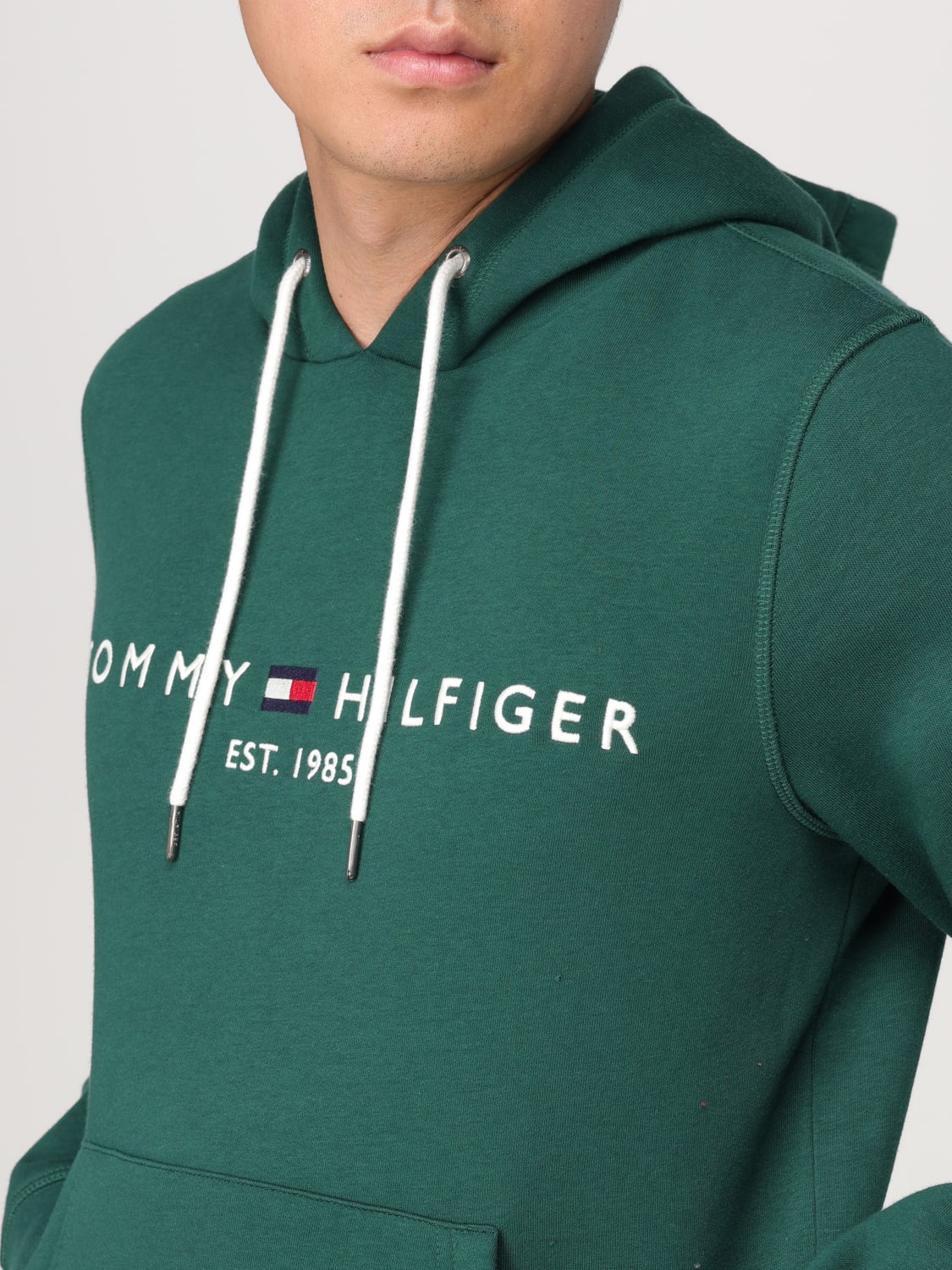 TOMMY HILFIGER SWEATSHIRT: Sweatshirt men Tommy Hilfiger, Green - Img 3