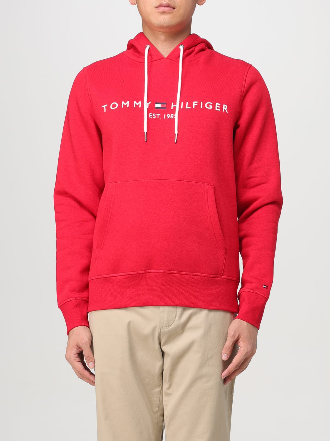 TOMMY HILFIGER Sweatshirt men Red Tommy Hilfiger sweatshirt MW0MW11599XLG online at GIGLIO.COM