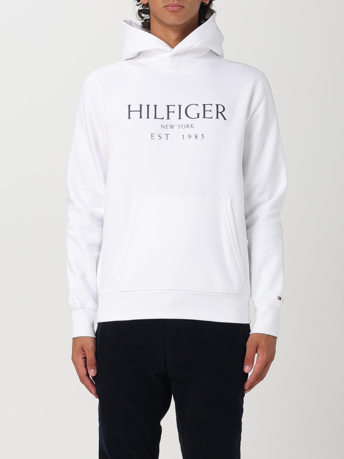 TOMMY HILFIGER SWEATSHIRT: Sweatshirt herren Tommy Hilfiger, Weiß - Img 1