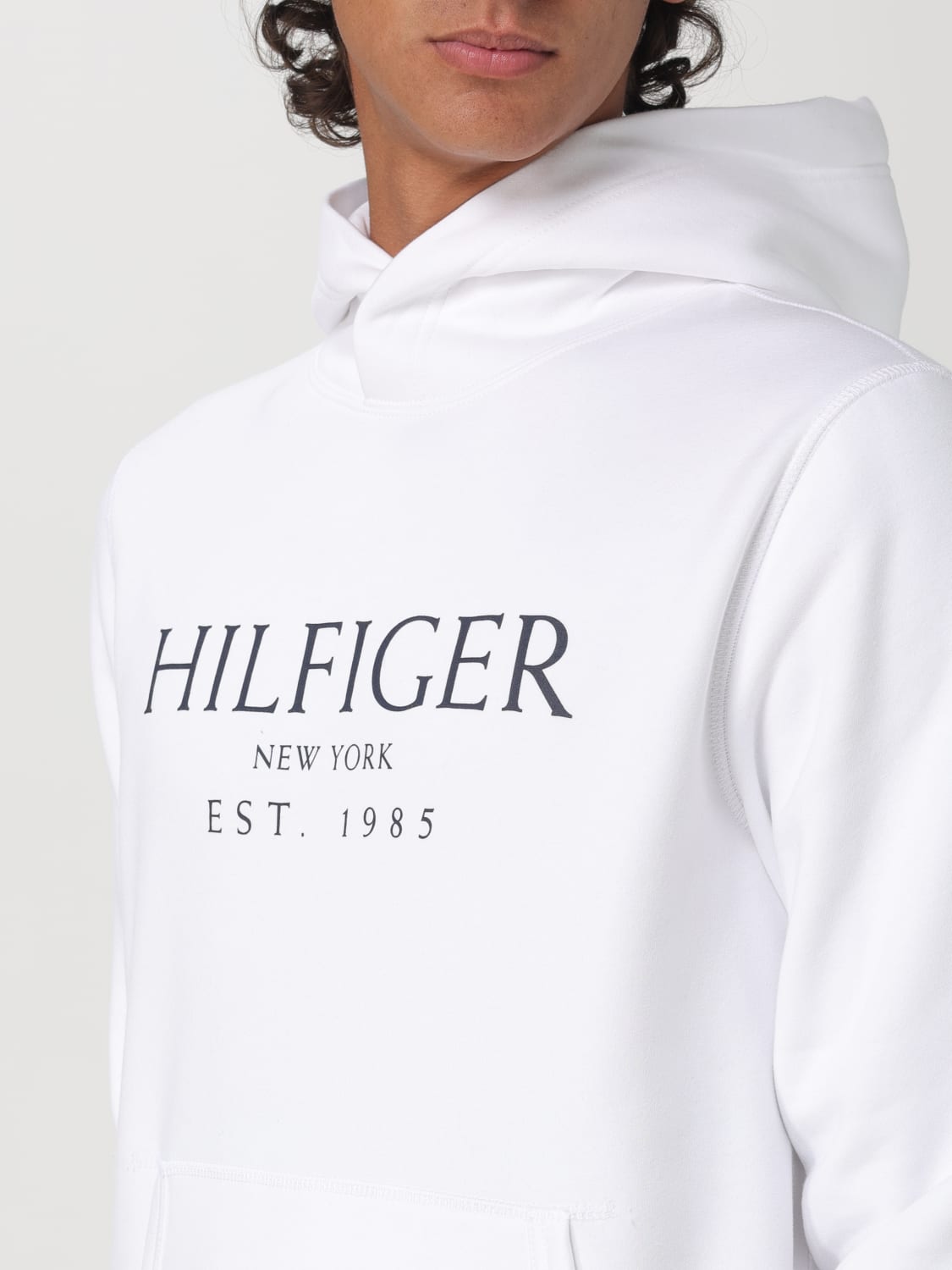 TOMMY HILFIGER SWEATSHIRT: Sweatshirt herren Tommy Hilfiger, Weiß - Img 3