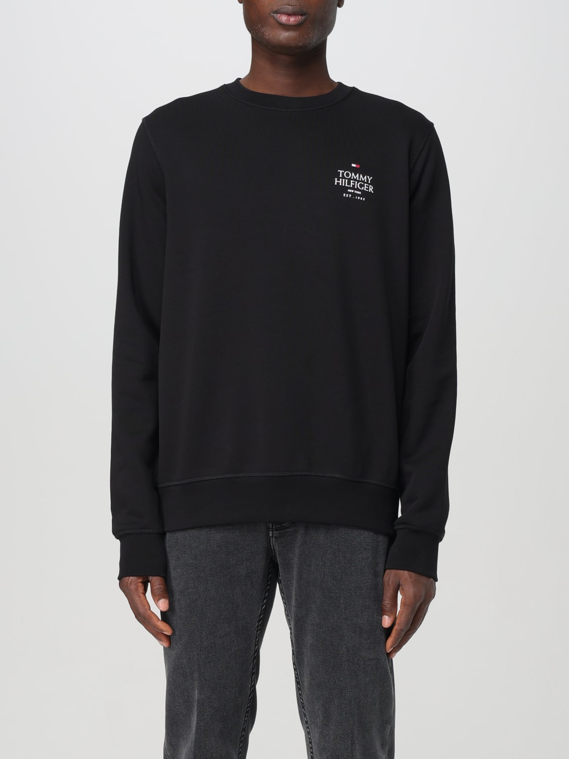 TOMMY HILFIGER SWEATSHIRT: Sweatshirt men Tommy Hilfiger, Black - Img 1