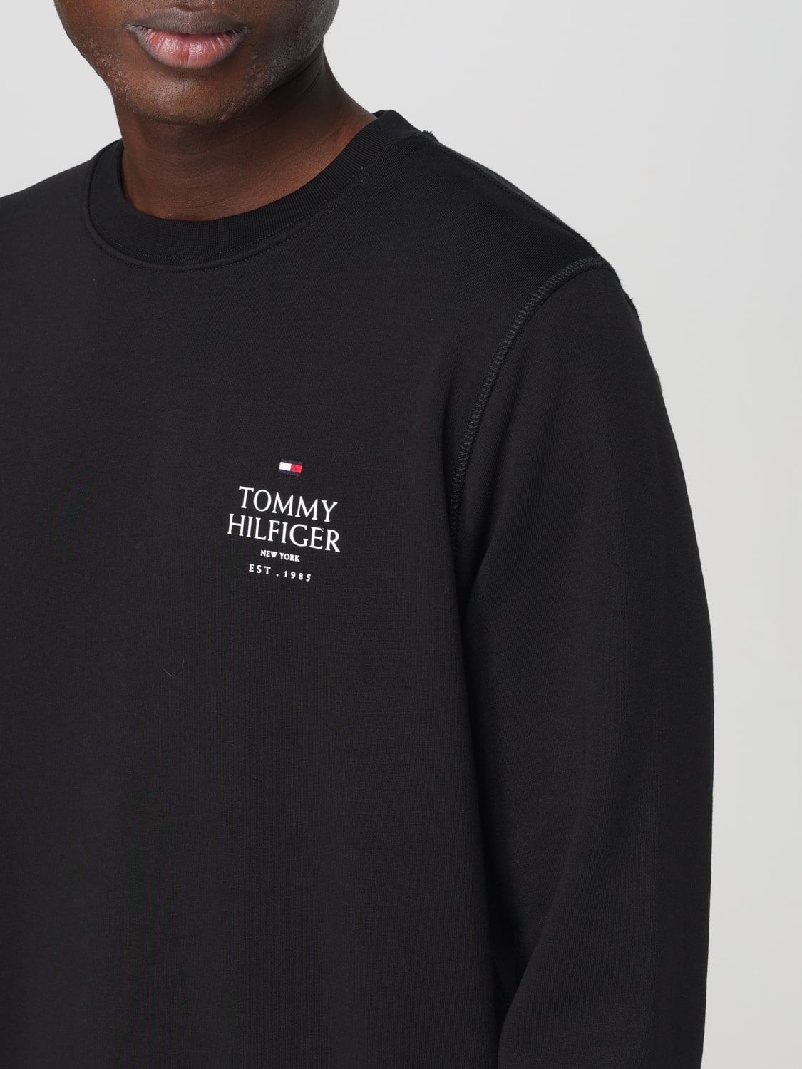 TOMMY HILFIGER SWEATSHIRT: Sweatshirt men Tommy Hilfiger, Black - Img 3