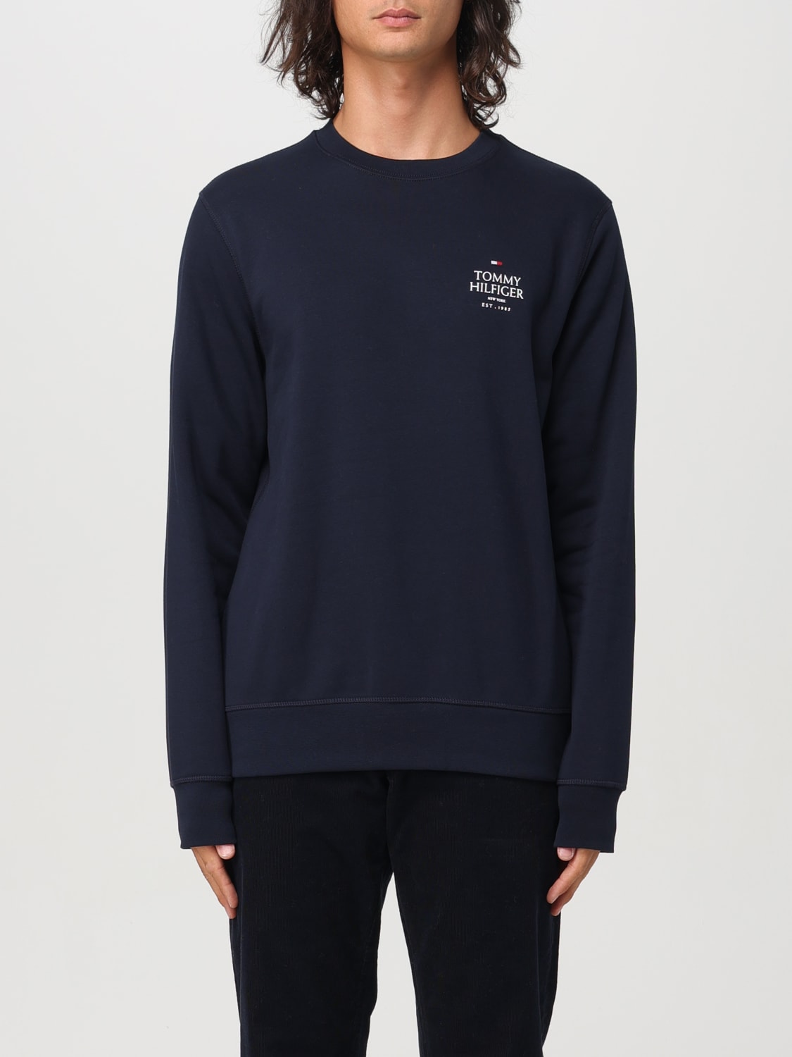 TOMMY HILFIGER SWEATSHIRT: Sweatshirt men Tommy Hilfiger, Blue - Img 1