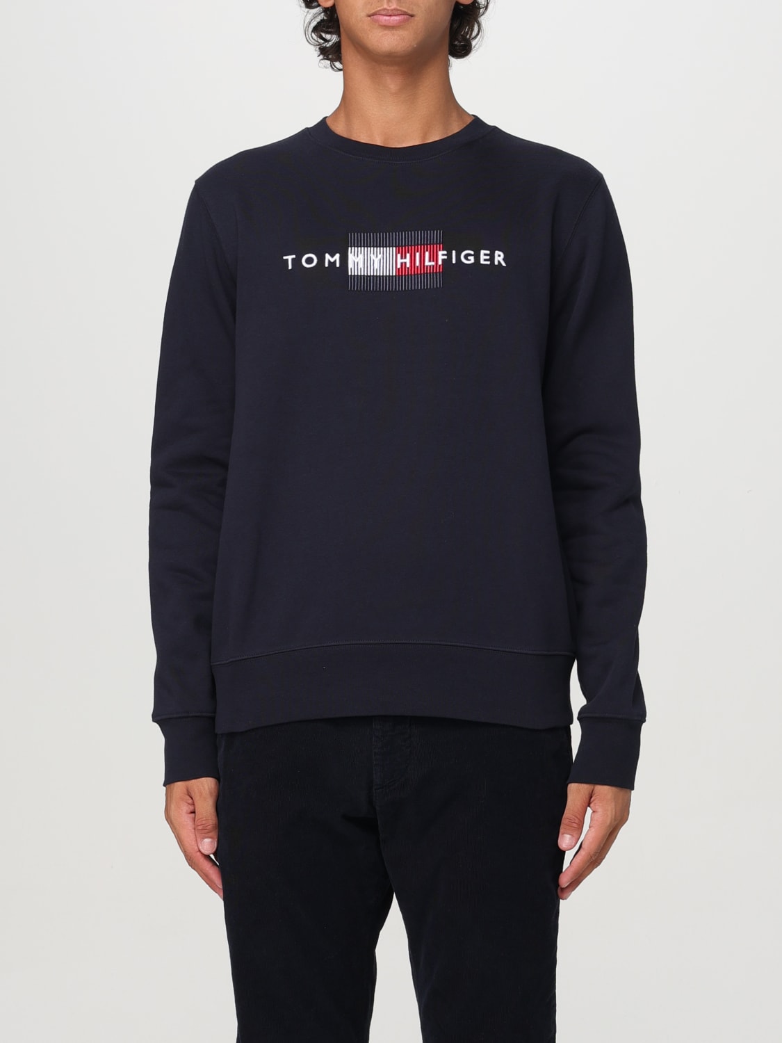 TOMMY HILFIGER SWEATSHIRT: Sweatshirt men Tommy Hilfiger, Blue - Img 1