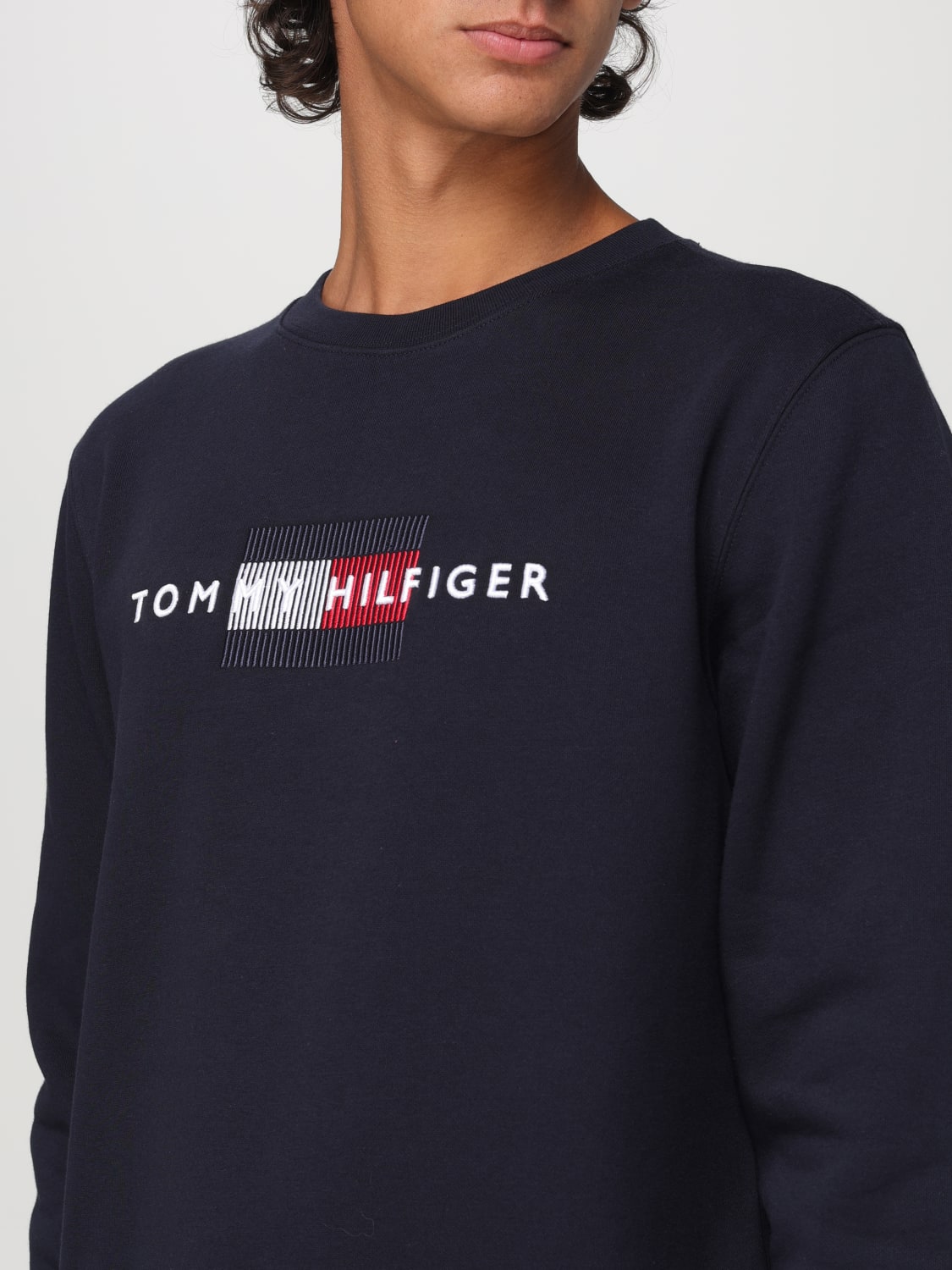 TOMMY HILFIGER SWEATSHIRT: Sweatshirt men Tommy Hilfiger, Blue - Img 3