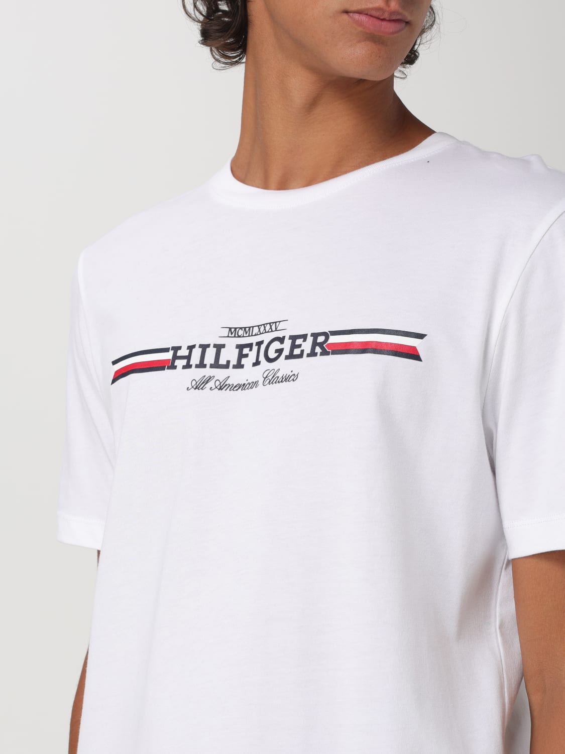 TOMMY HILFIGER T-SHIRT: T-shirt men Tommy Hilfiger, White - Img 3