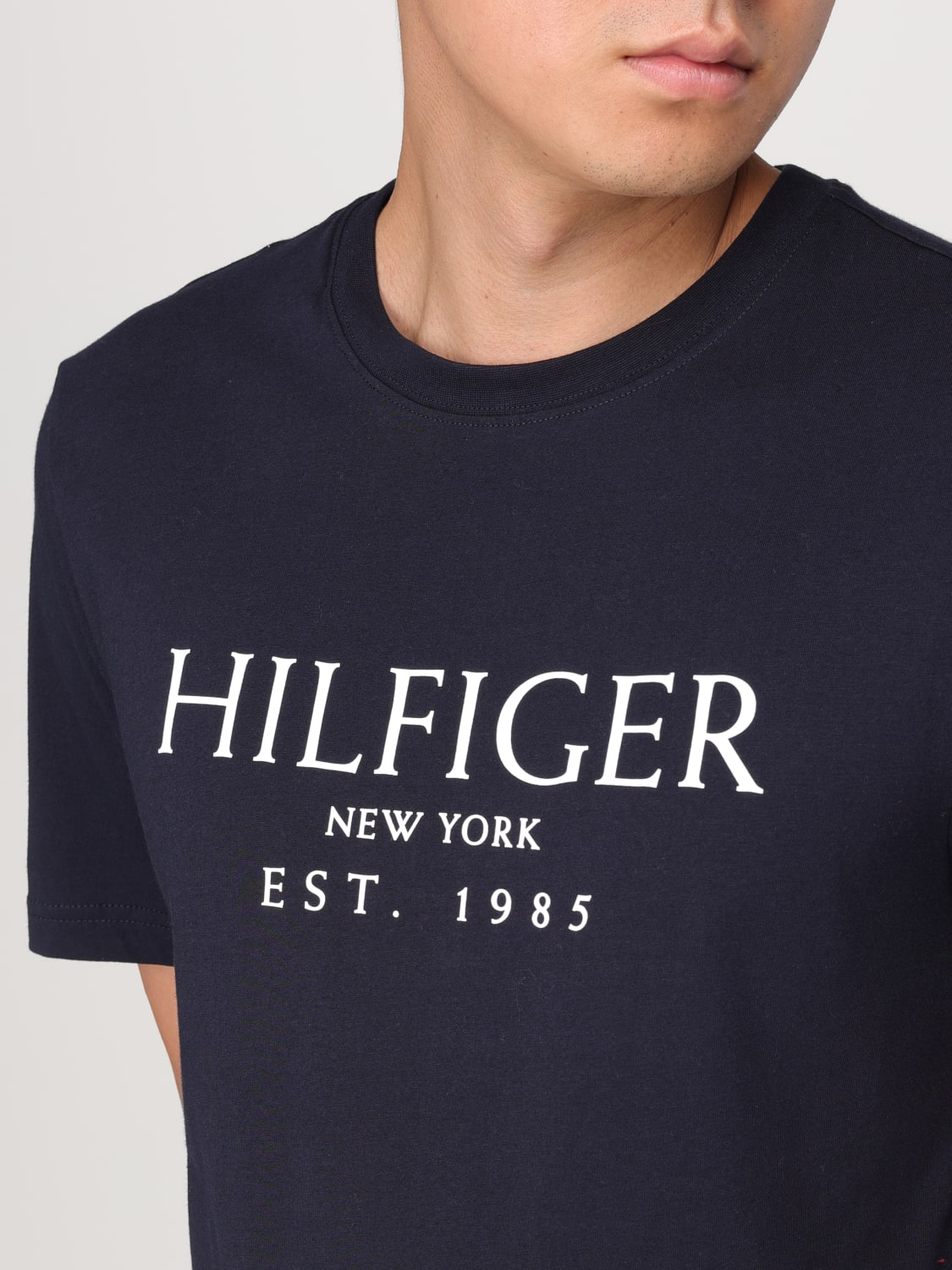 TOMMY HILFIGER T-SHIRT: T-shirt men Tommy Hilfiger, Blue - Img 3