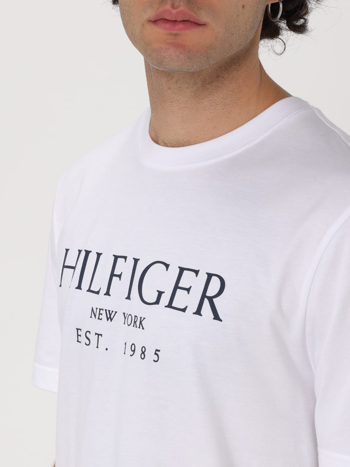 TOMMY HILFIGER T-SHIRT: T-shirt men Tommy Hilfiger, White - Img 3