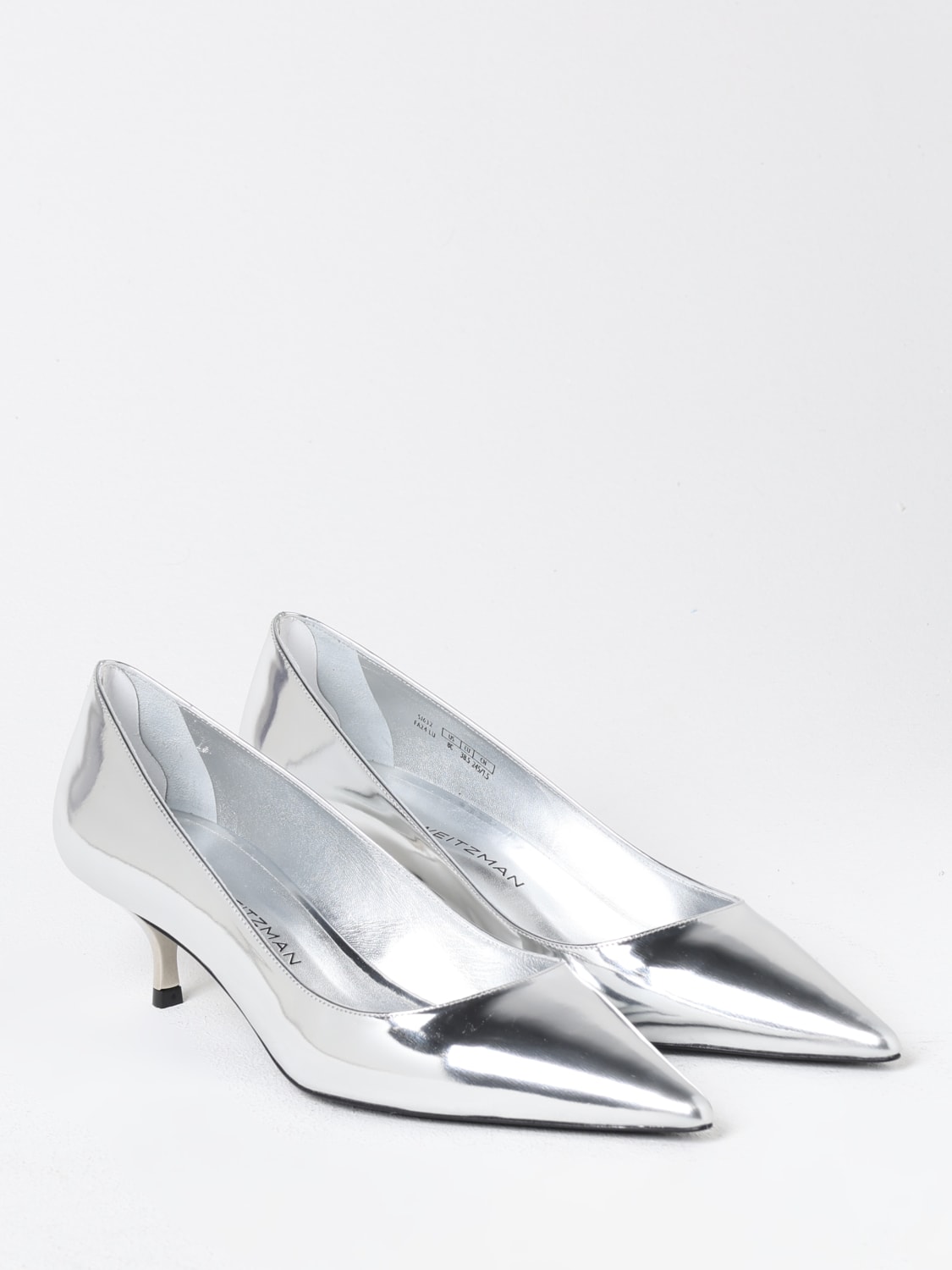 STUART WEITZMAN PUMPS: Shoes woman Stuart Weitzman, Silver - Img 2