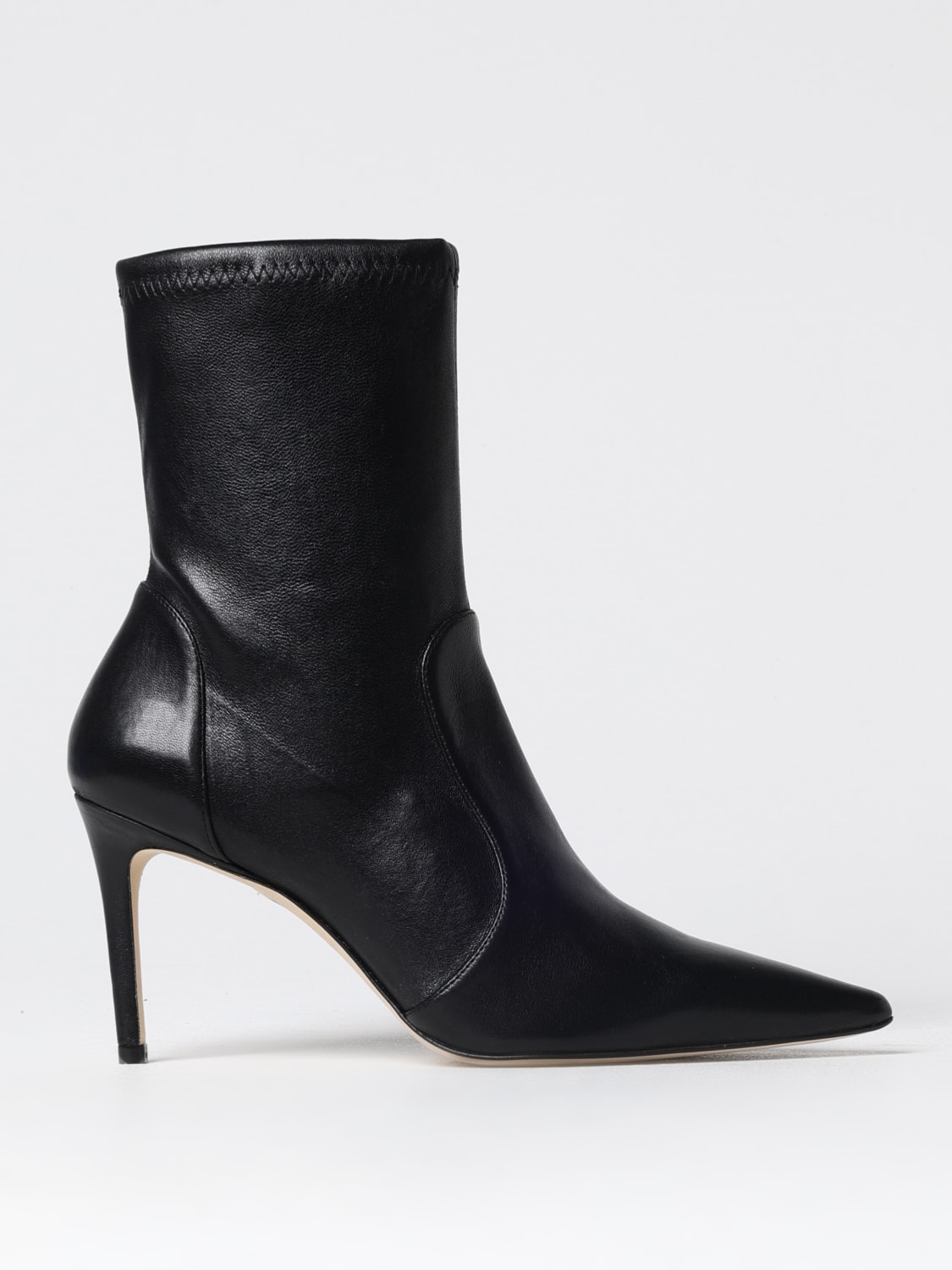 STUART WEITZMAN FLAT ANKLE BOOTS: Shoes woman Stuart Weitzman, Black - Img 1