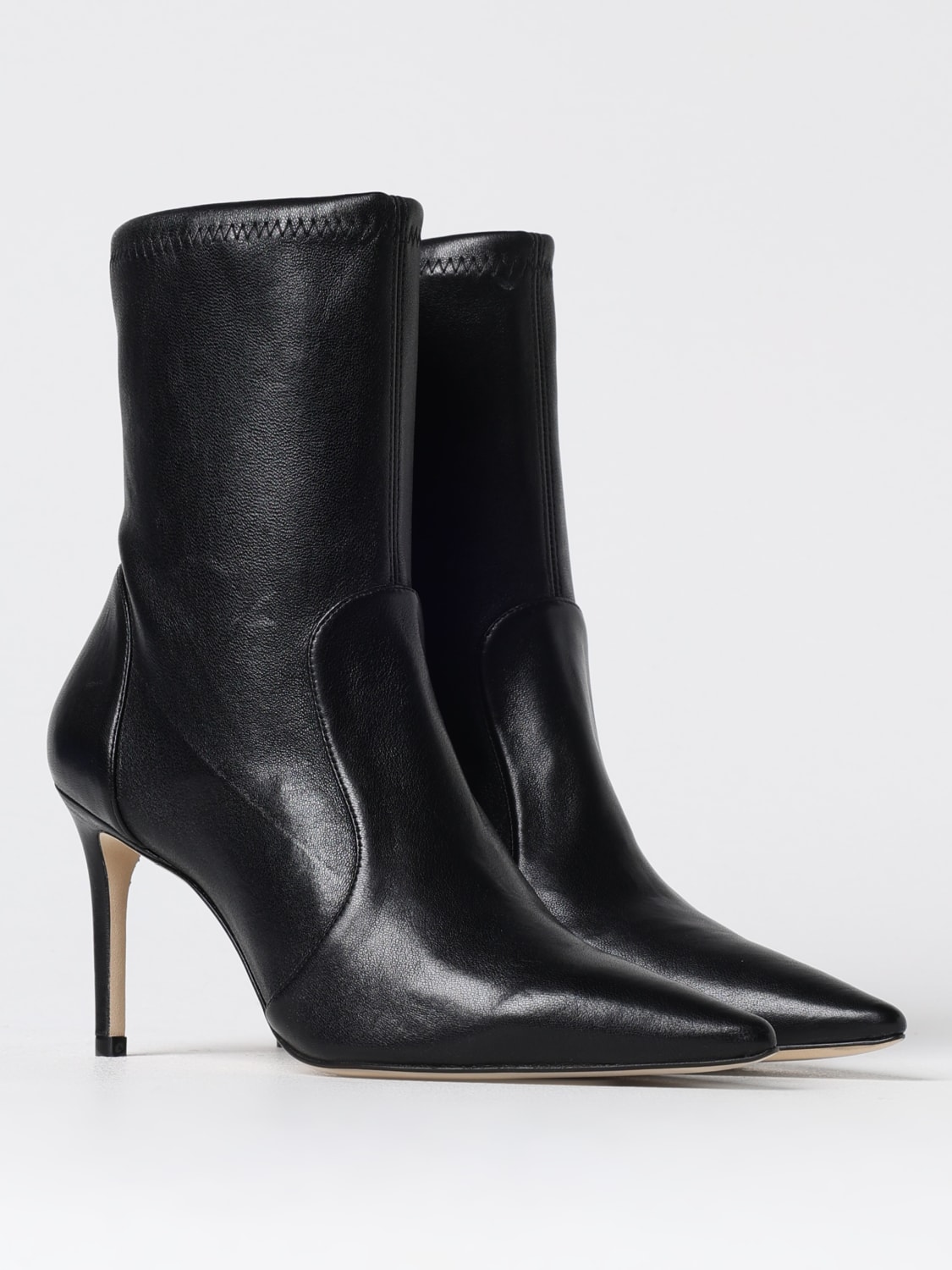 STUART WEITZMAN FLAT ANKLE BOOTS: Shoes woman Stuart Weitzman, Black - Img 2