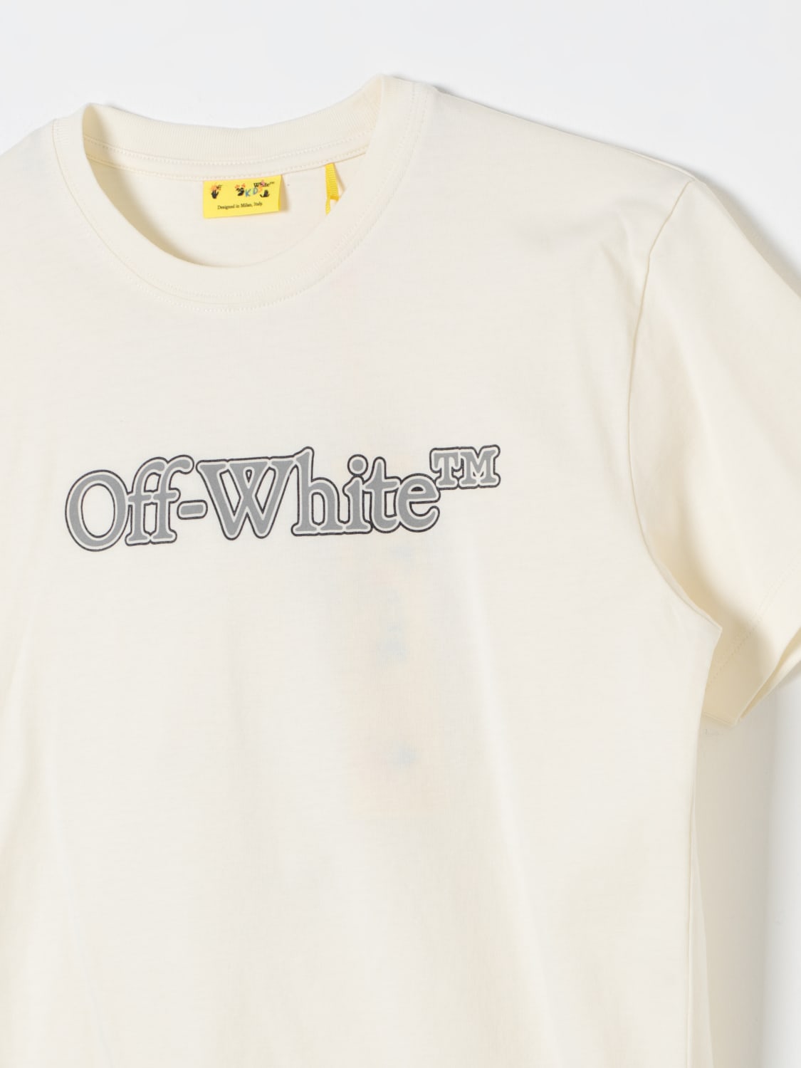 OFF-WHITE KIDS 티셔츠: 티셔츠 남아 Off-white Kids, 화이트 - Img 3