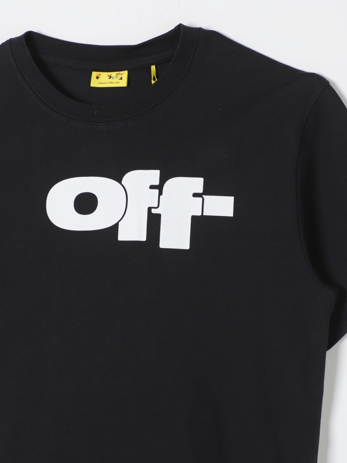 OFF-WHITE KIDS T-SHIRT: T-shirt in cotone Off-White Kids, Nero - Img 3