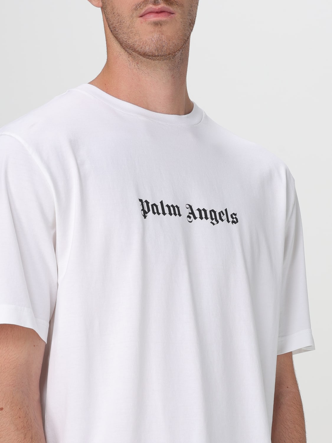 PALM ANGELS ФУТБОЛКА: Футболка Мужское Palm Angels, Белый - Img 4