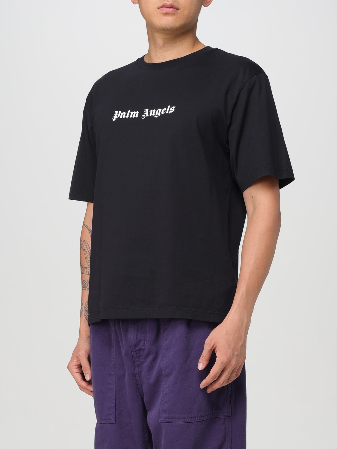 PALM ANGELS T-SHIRT: T-shirt men Palm Angels, Black - Img 3