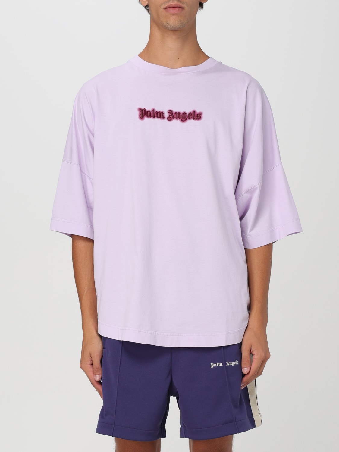 PALM ANGELS T-SHIRT: T-shirt men Palm Angels, Lilac - Img 1