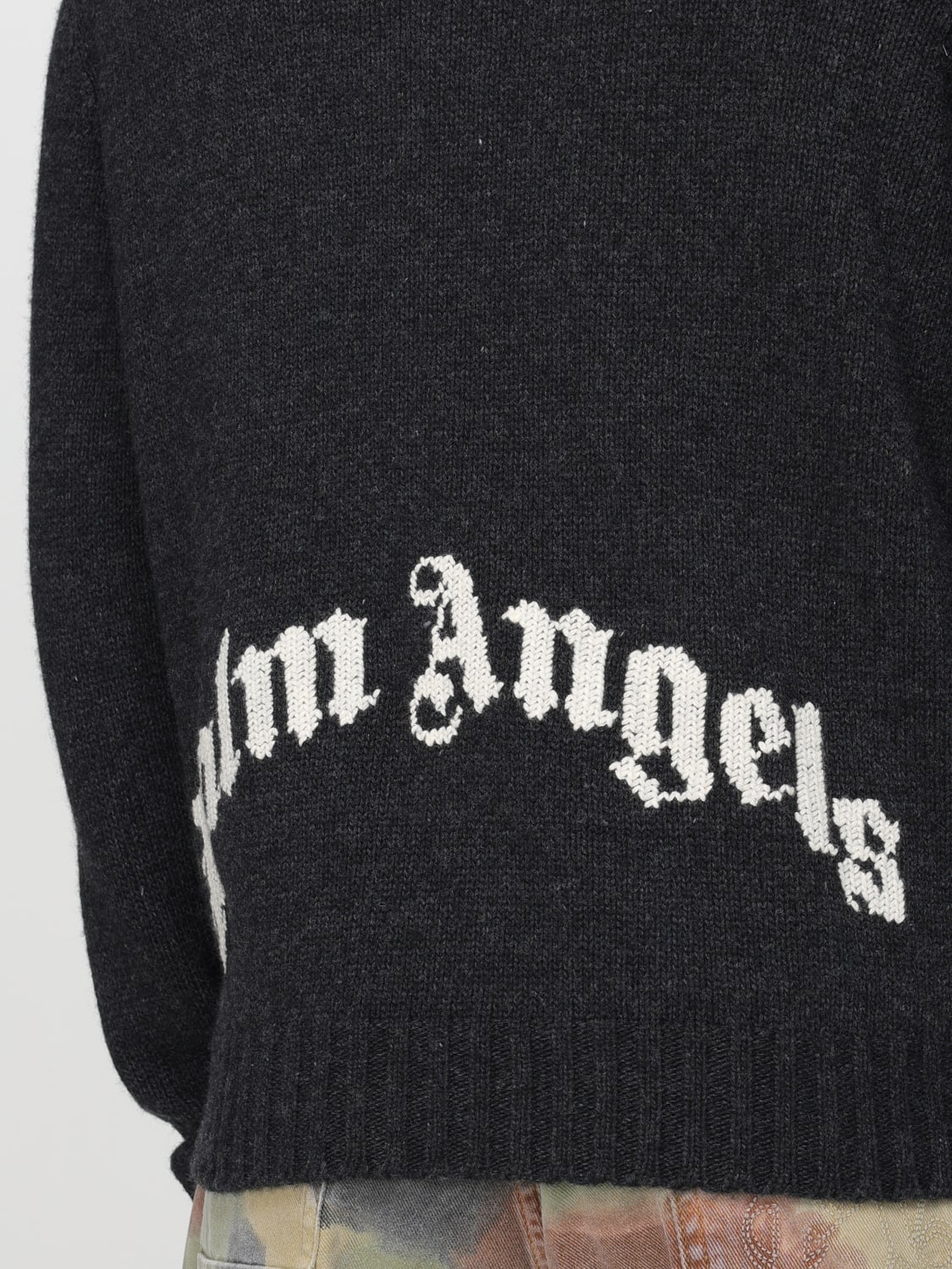 PALM ANGELS SWEATER: Sweatshirt men Palm Angels, Green - Img 5