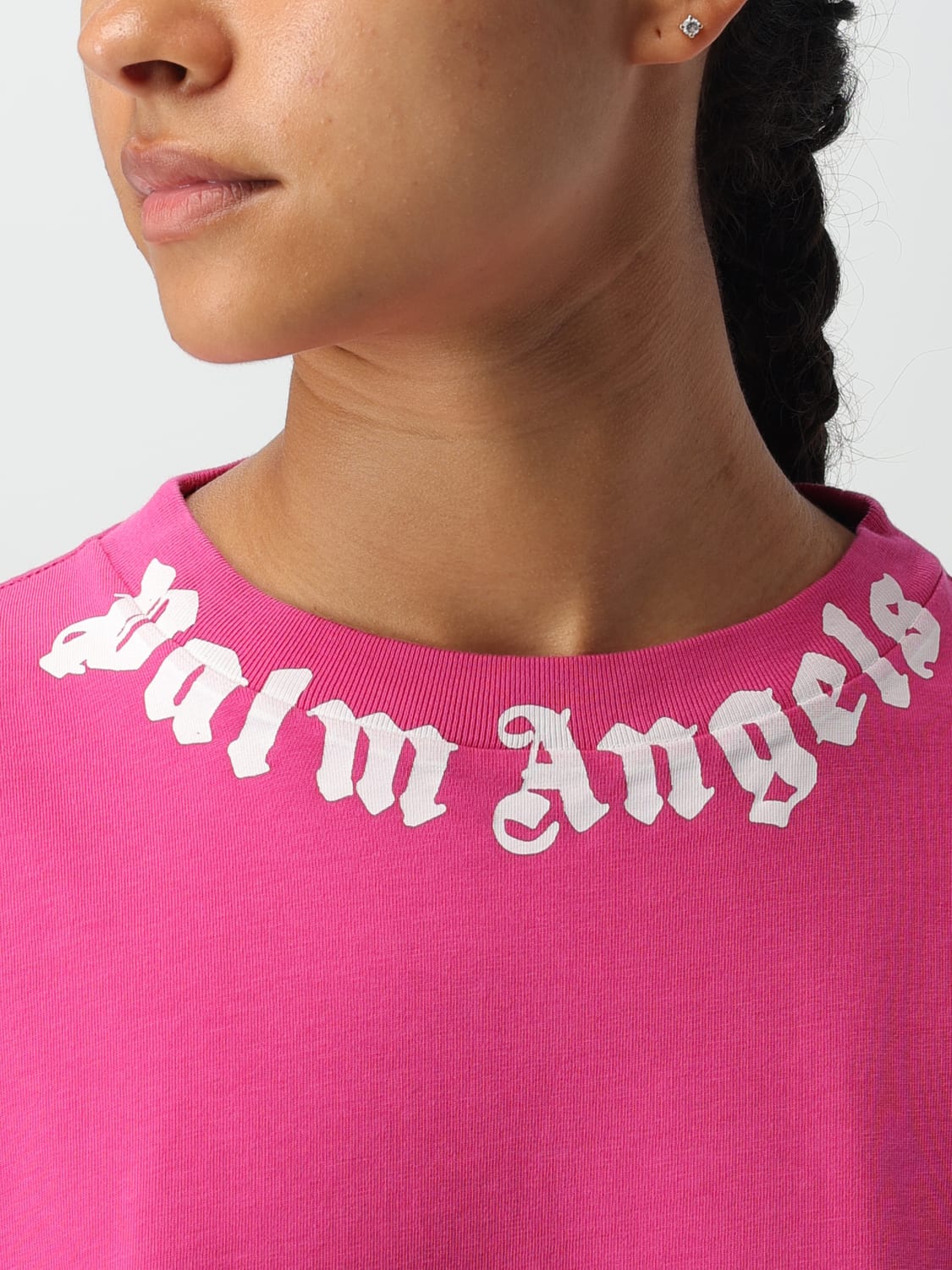 PALM ANGELS CAMISETA: Camiseta mujer Palm Angels, Fucsia - Img 5