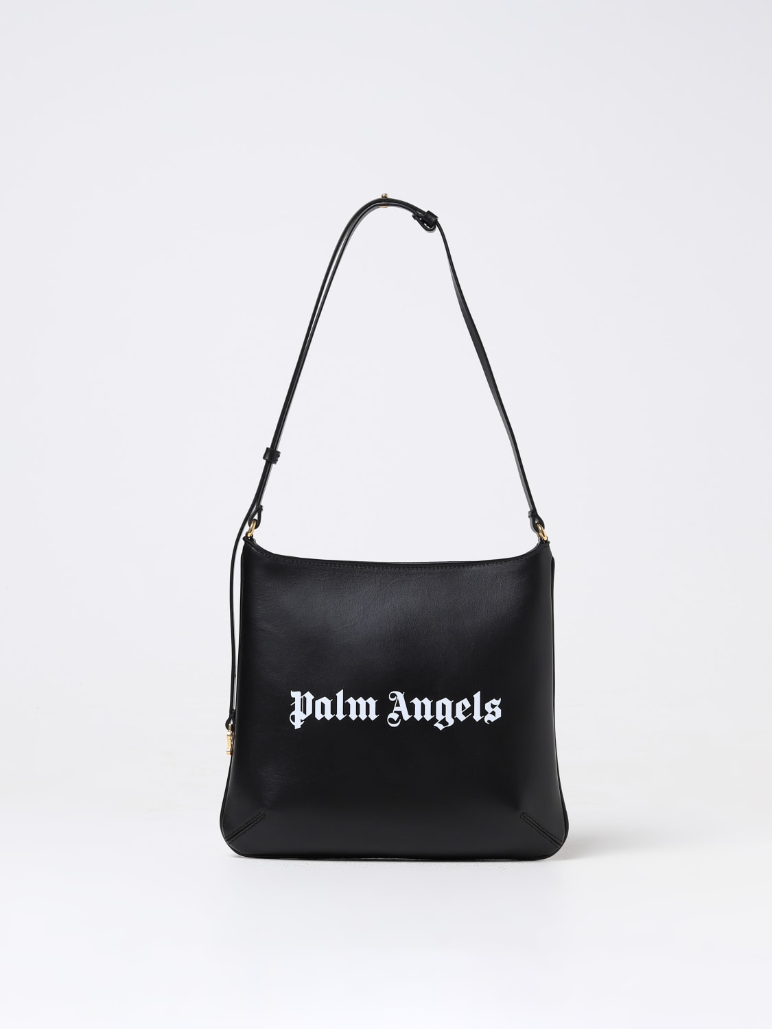 PALM ANGELS BORSA A SPALLA: Borsa Giorgina Palm Angels in pelle , Nero - Img 1