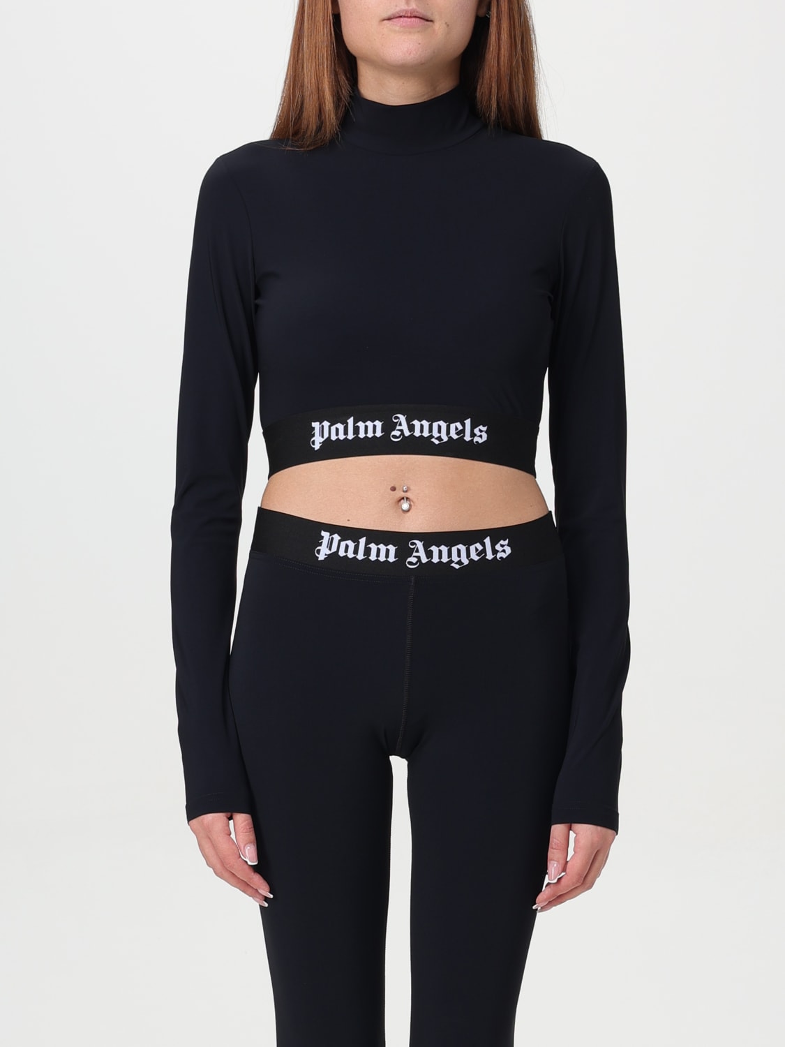 PALM ANGELS 탑: 탑 여성 Palm Angels, 블랙 - Img 1