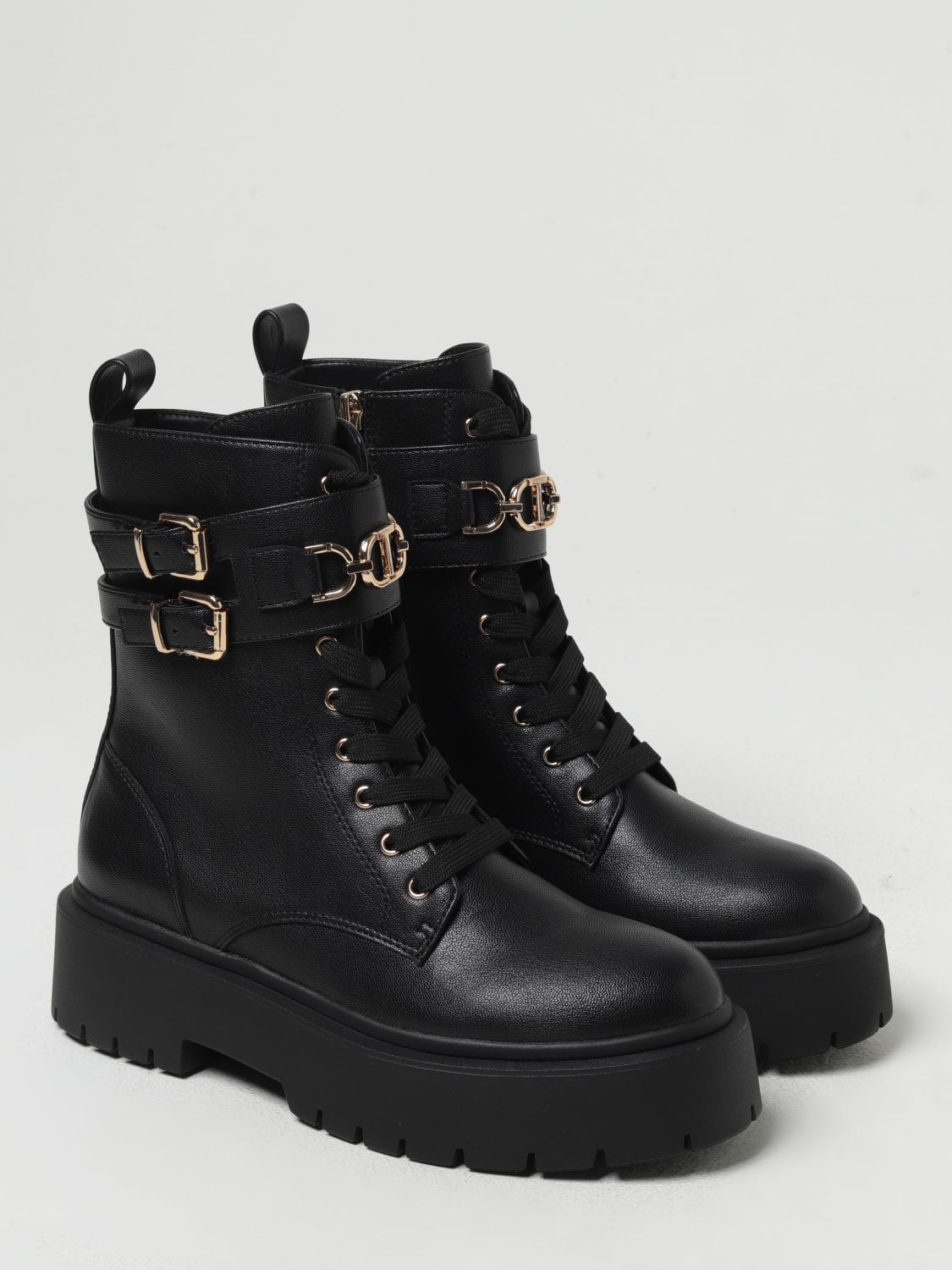 TWINSET BOTTINES PLATES: Chaussures femme Twinset, Noir - Img 2