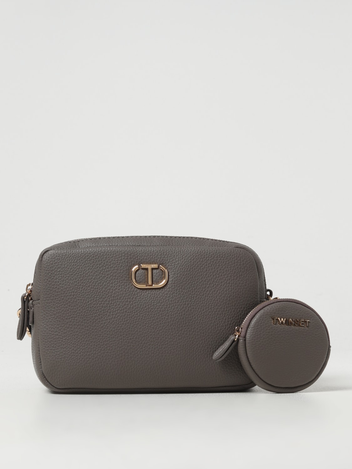 TWINSET UMHÄNGETASCHE: Schultertasche damen Twinset, Grau - Img 1