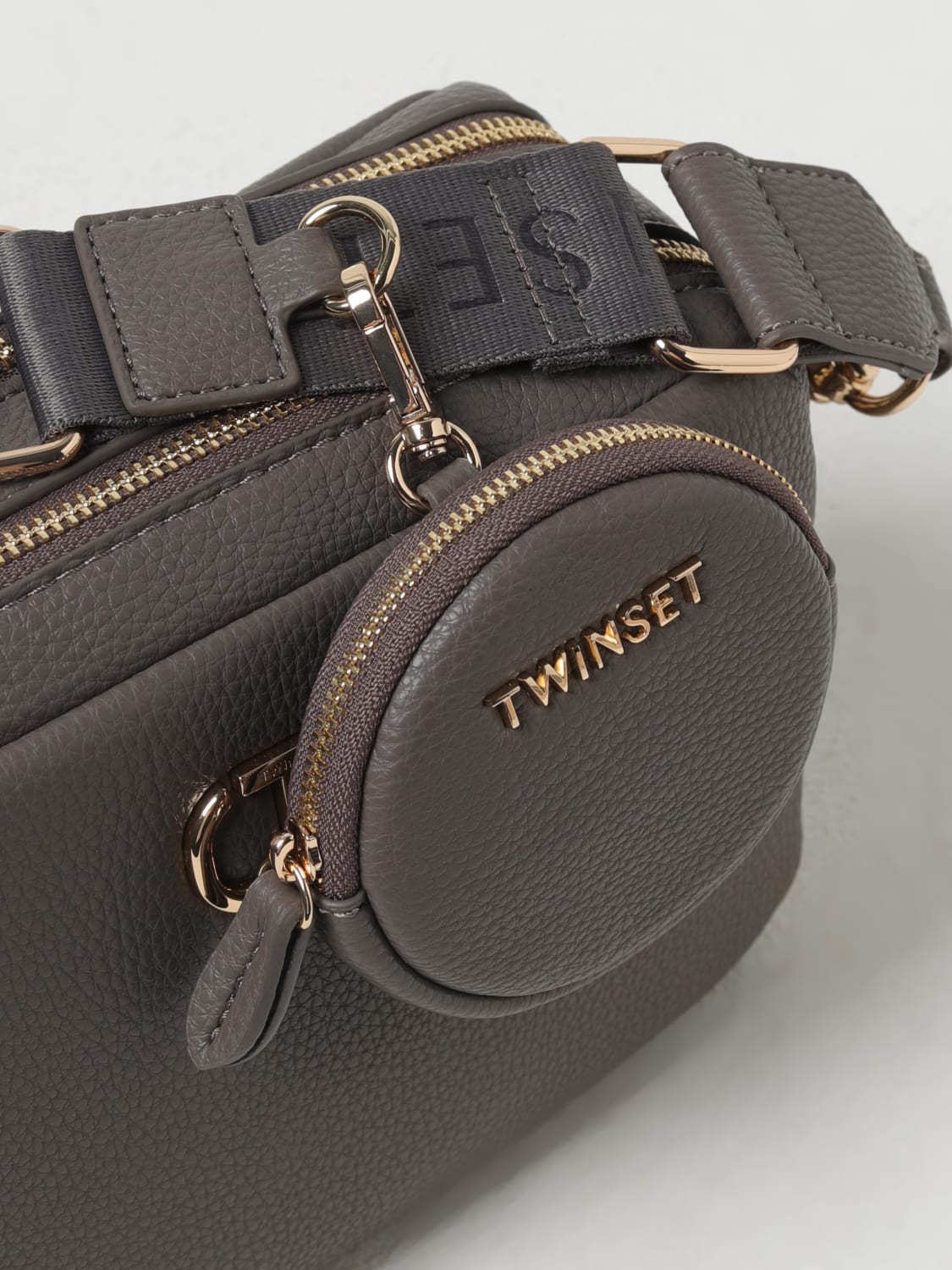 TWINSET UMHÄNGETASCHE: Schultertasche damen Twinset, Grau - Img 3