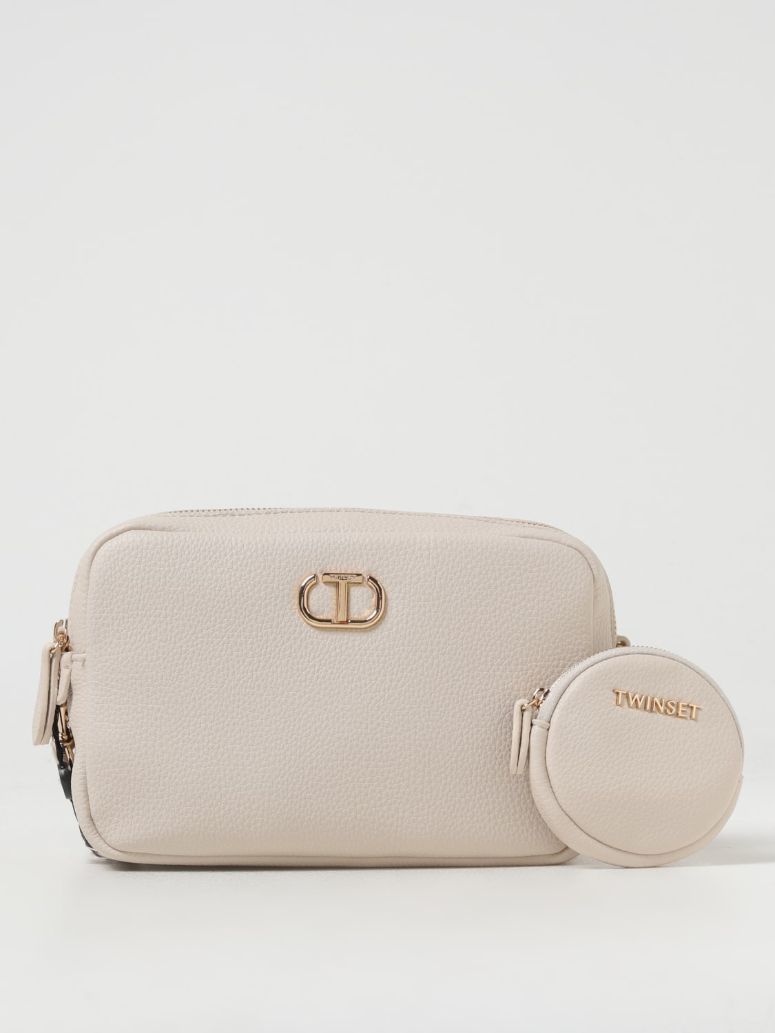 TWINSET UMHÄNGETASCHE: Schultertasche damen Twinset, Yellow Cream - Img 1