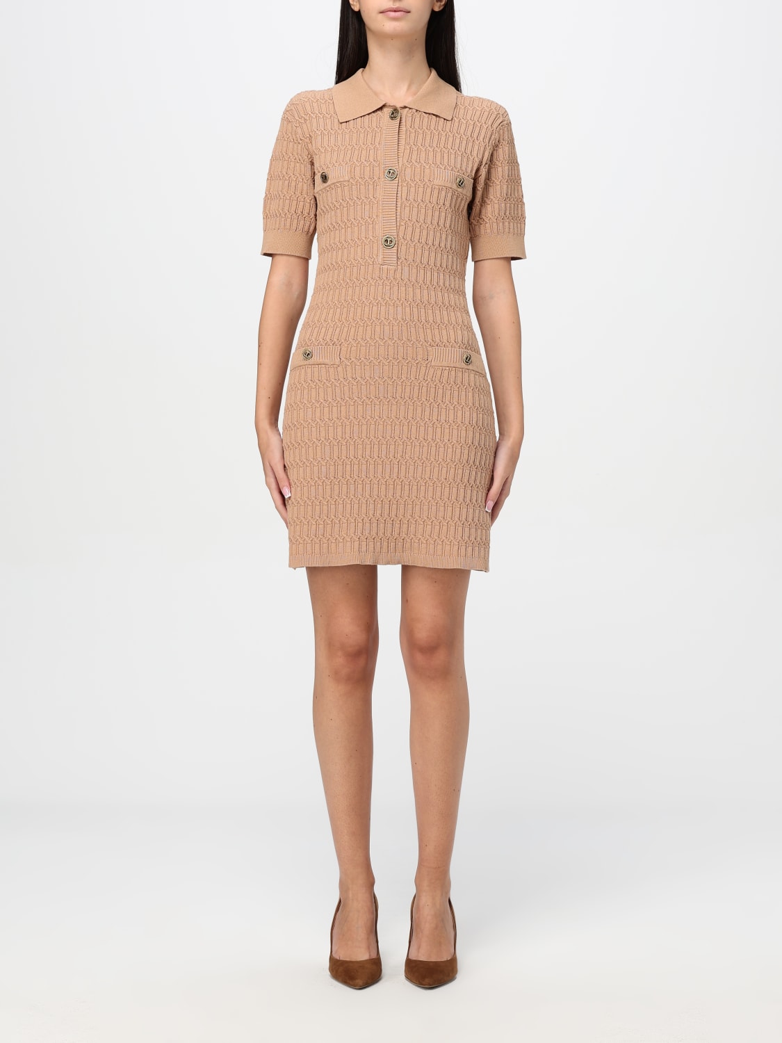 TWINSET DRESS: Dress woman Twinset, Camel - Img 1