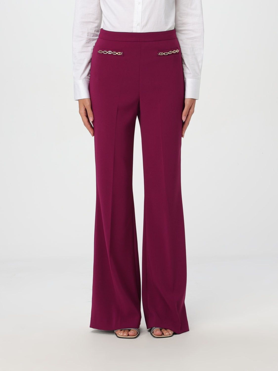 TWINSET PANTALON: Pantalon femme Twinset, Violet - Img 1